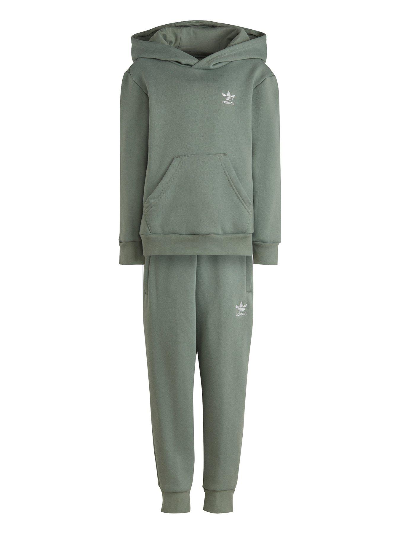 Adidas trefoil hoodie set kinder sale