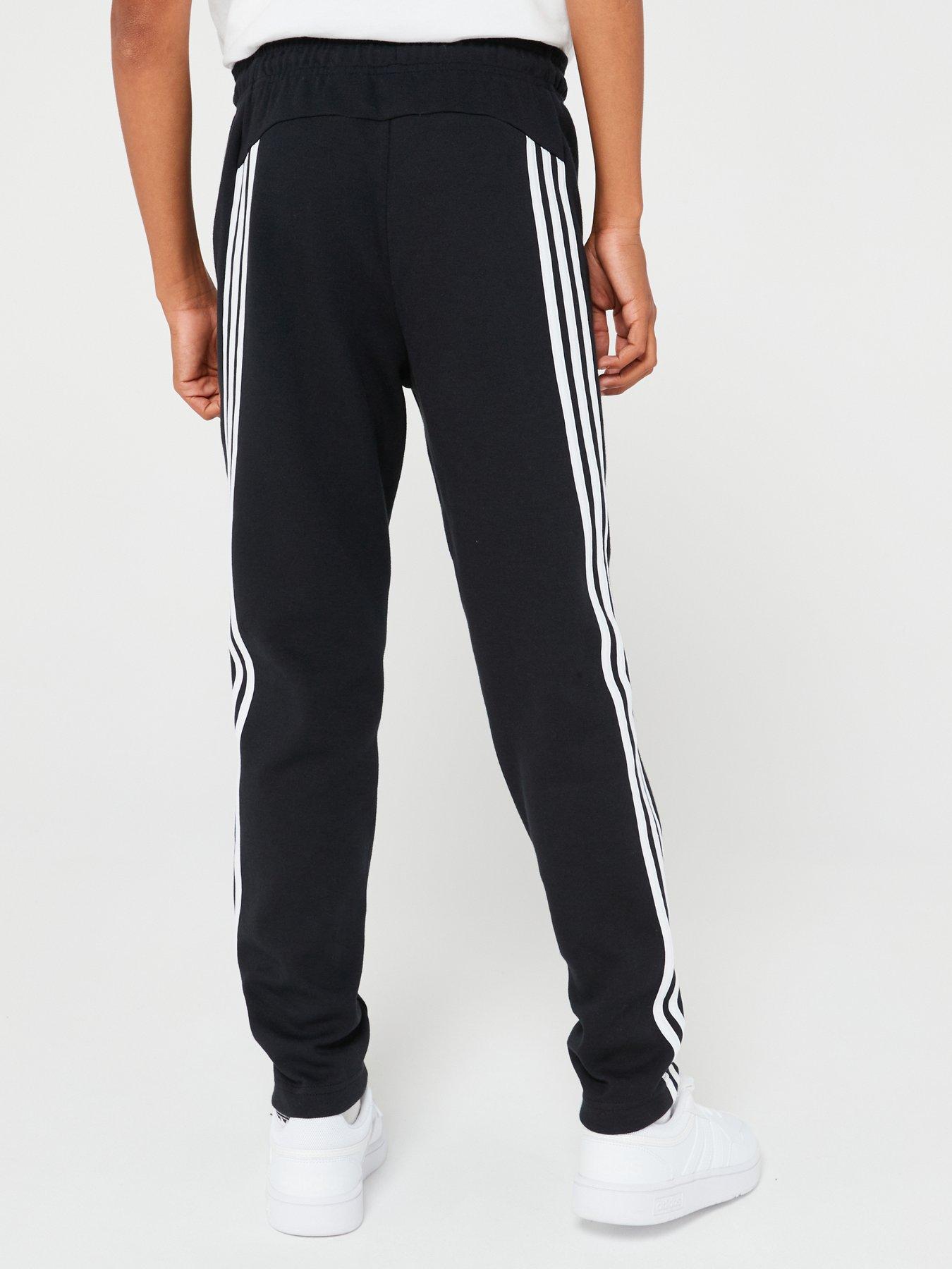 Image 2 of 6 of adidas Sportswear Unisex Junior Future Icons 3 Stripe Pant - Black/White