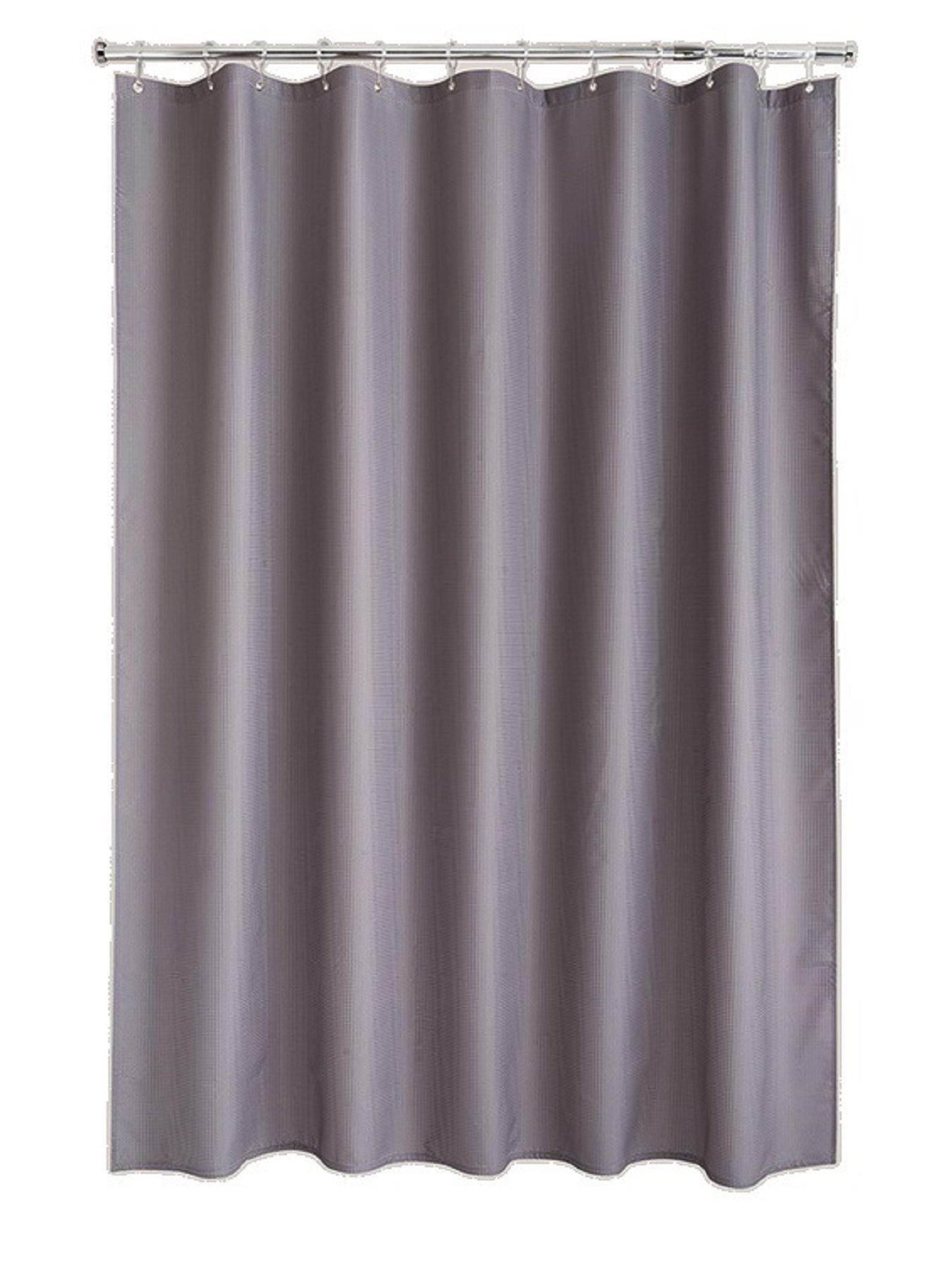 aqualona-grey-waffle-shower-curtainback