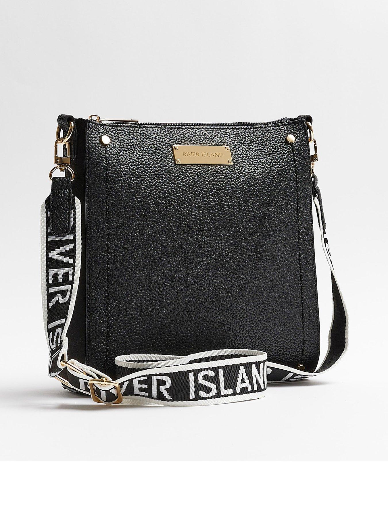 Structured Messenger Bag Black