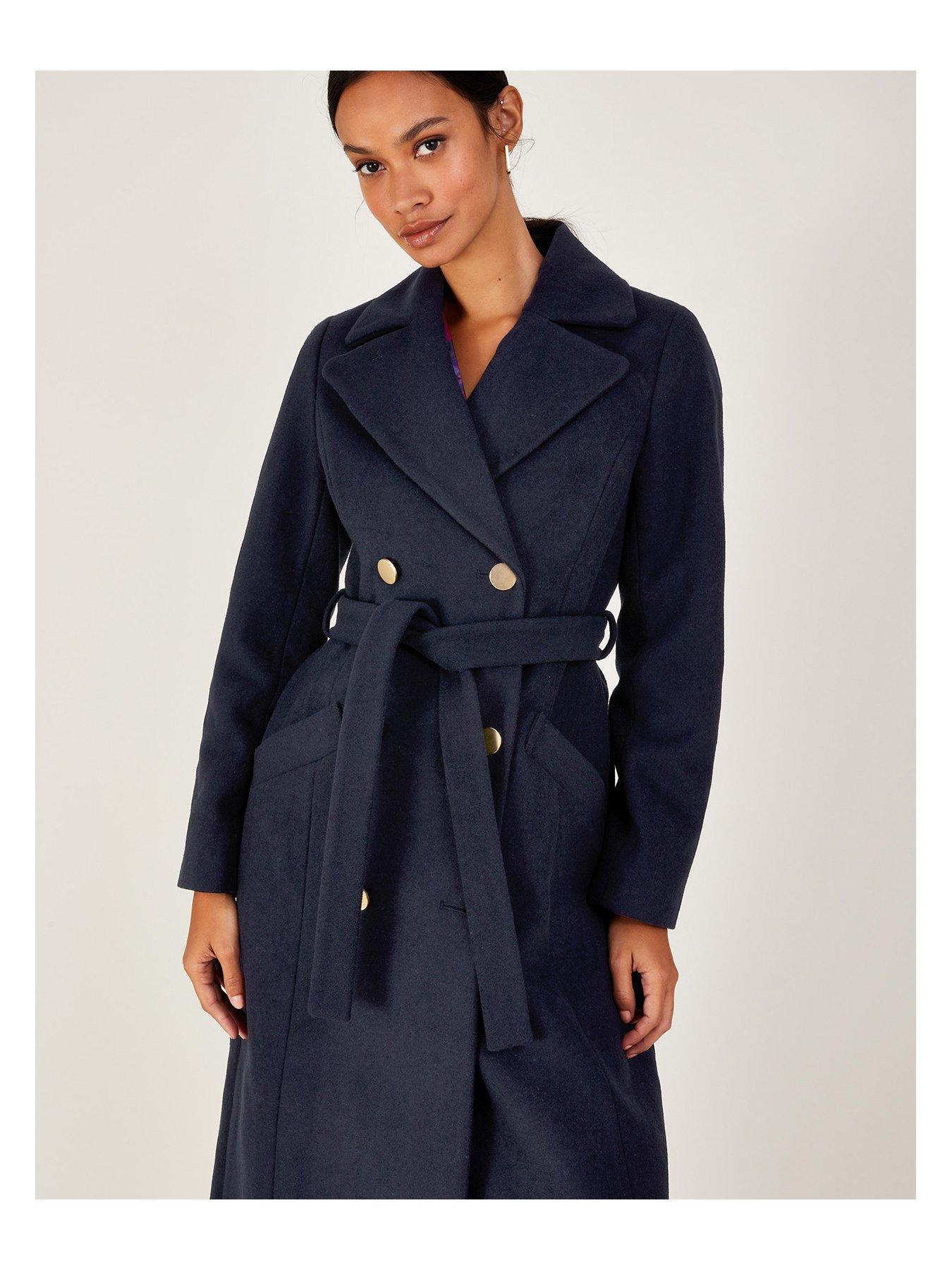 Lola Belted Wool Trench Coat