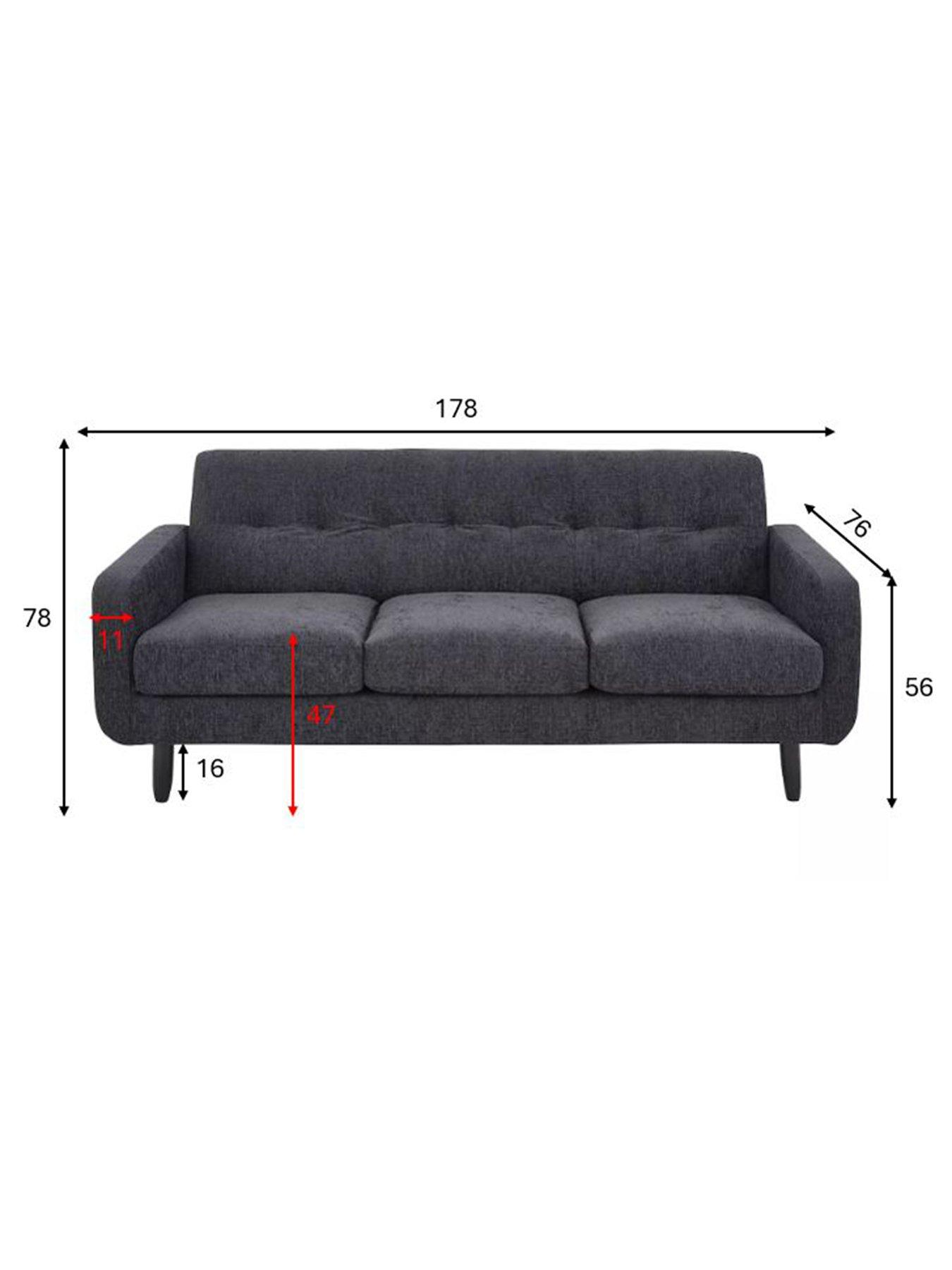 Image 6 of 6 of The Very Collection Oslo Fabric 3 Seater Sofa&nbsp;- FSC&reg; Certified
