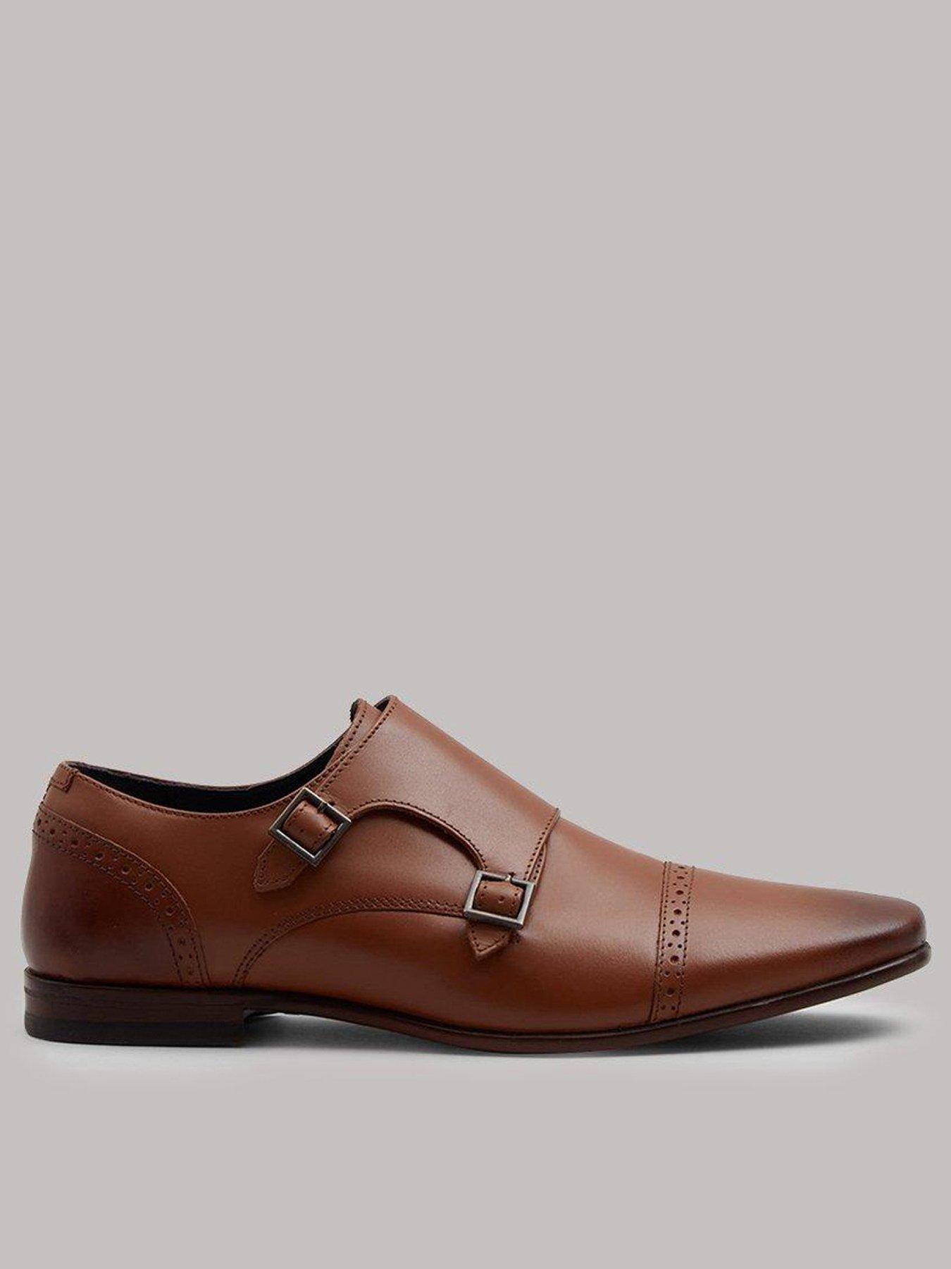 burton-menswear-london-burton-leather-monk-shoesfront