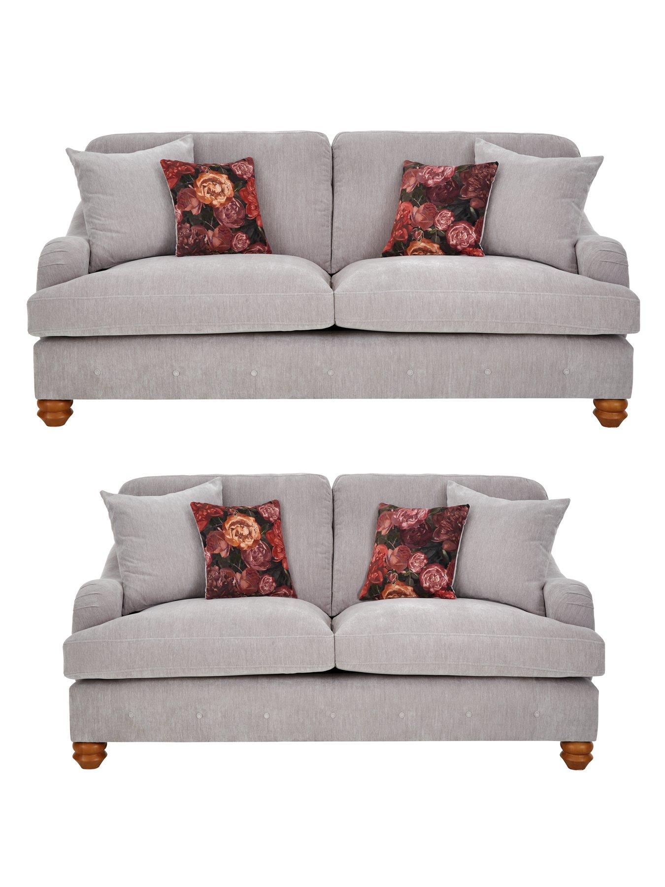 The Very Collection Millie 3 Seater + 2 Seater Fabric Sofa Set (Buy and SAVE!) - Made to order in the UK