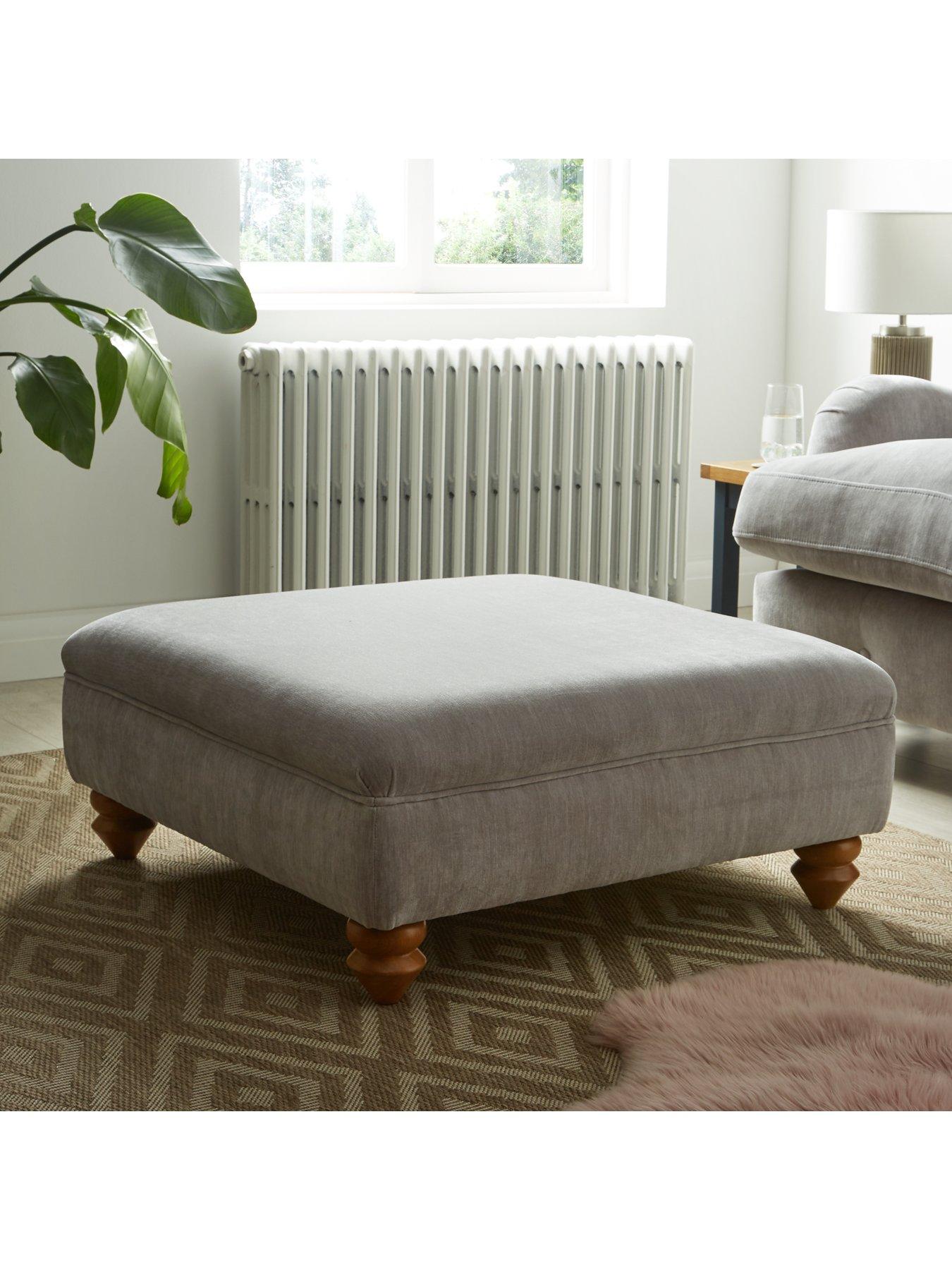 Very Home Millie Fabric Footstool - Made to order in the UK