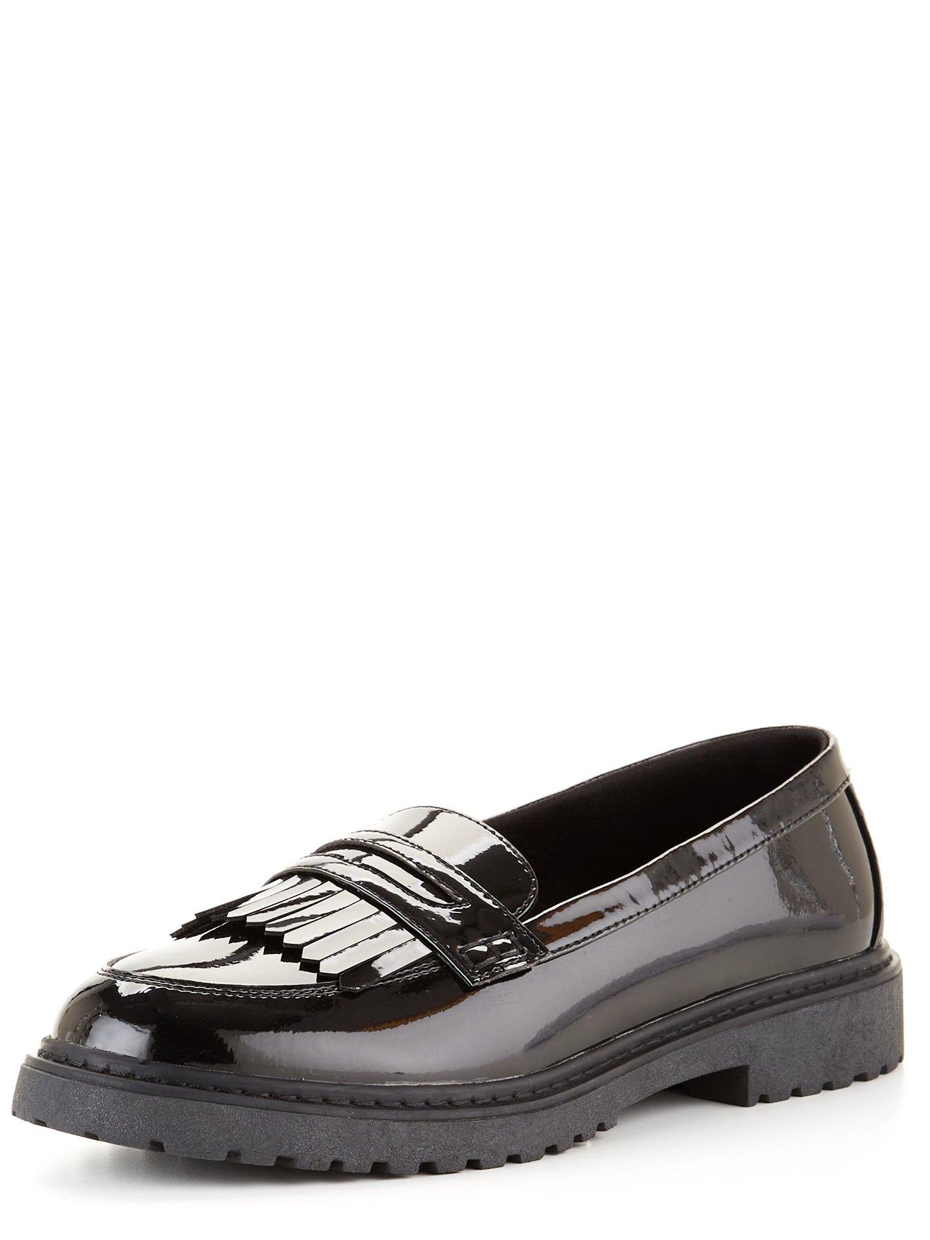 Image 2 of 6 of V by Very Older Girls Loafer Leather School Shoe - Wide Fit