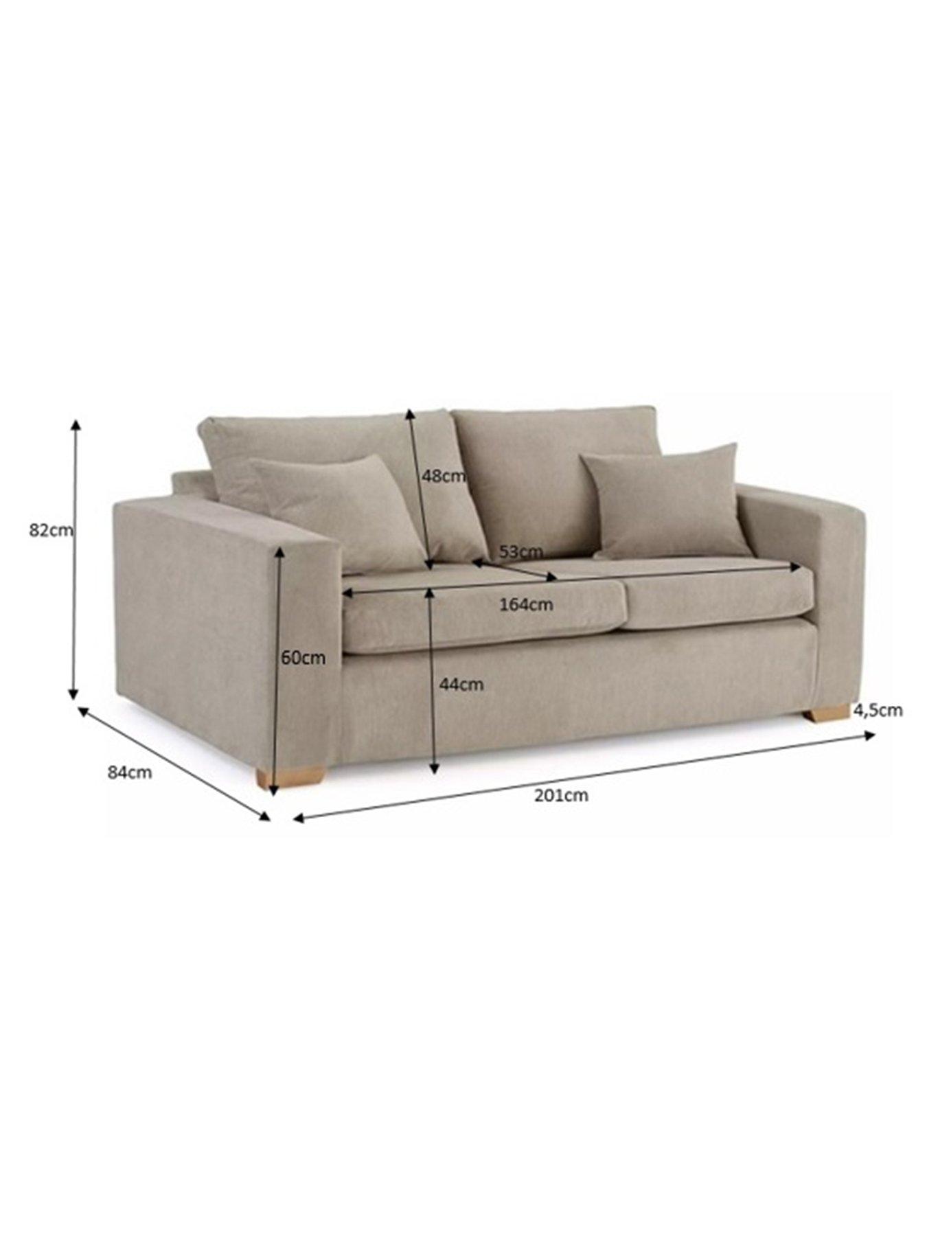 Image 6 of 6 of The Very Collection Valencia Fabric 3 Seater Sofa