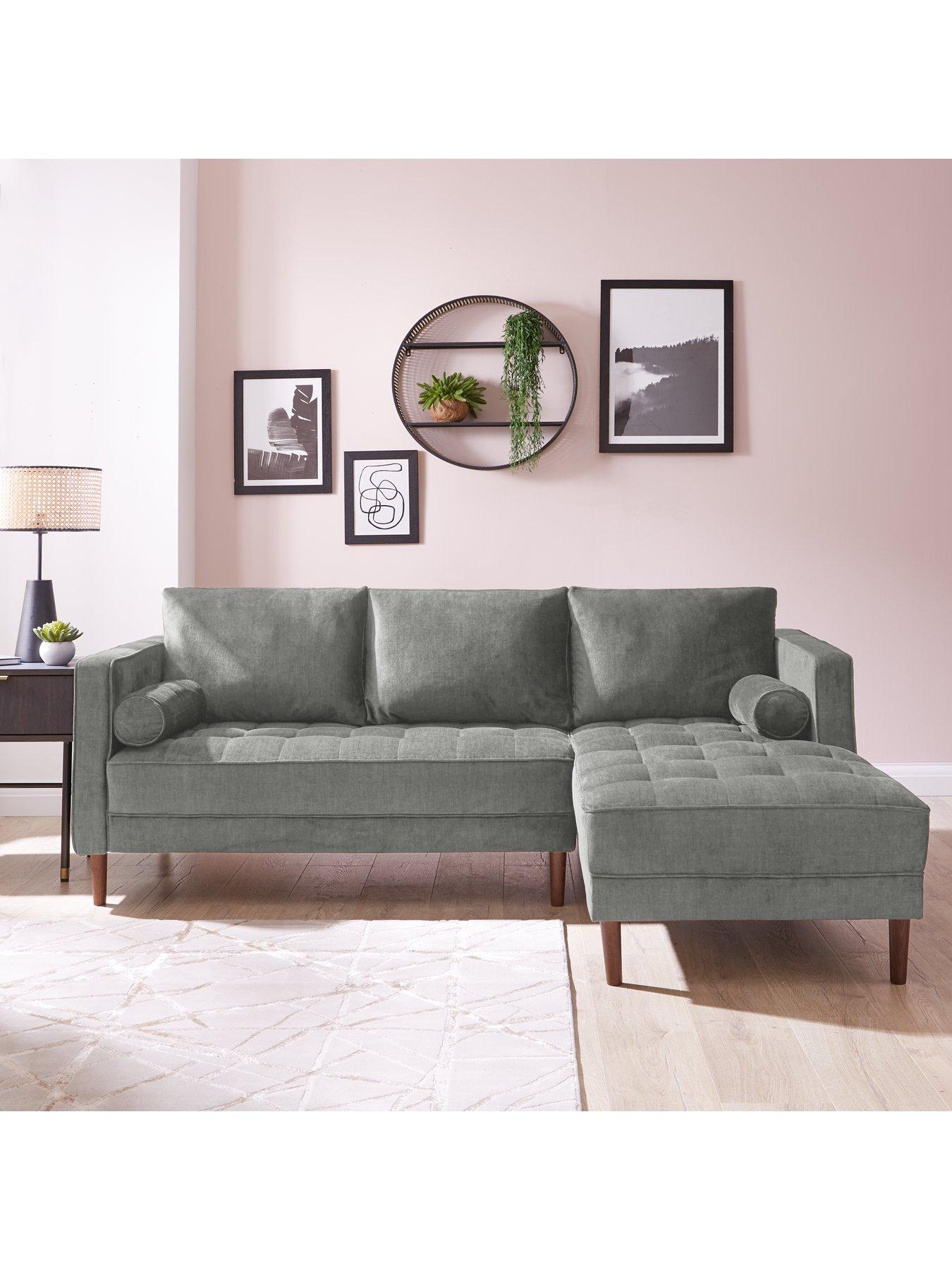 very-home-new-orleans-3-seater-right-hand-chaise-sofa-greyfront