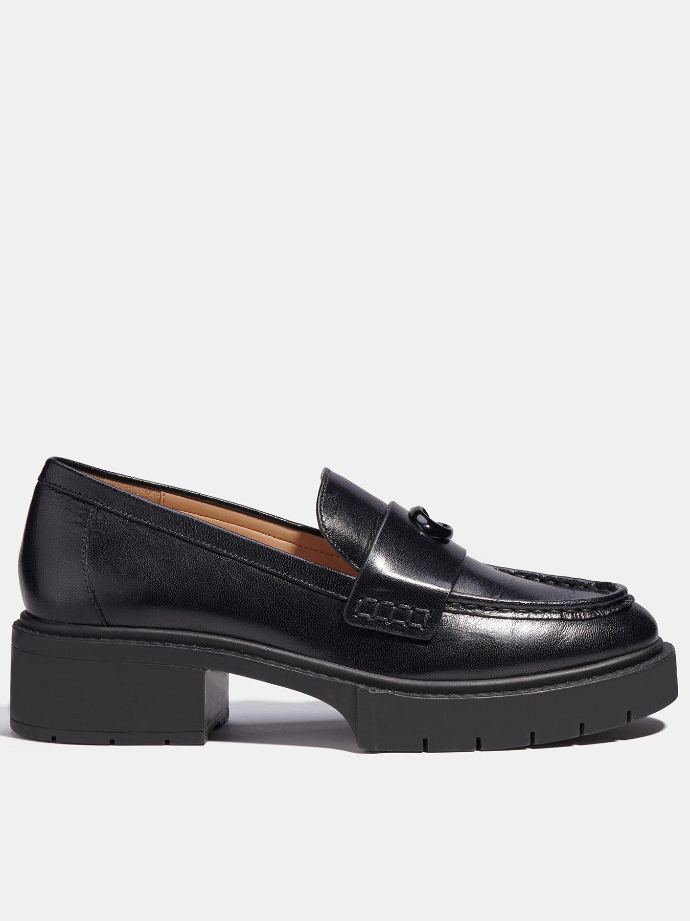 coach-leah-leather-loafers-blackfront