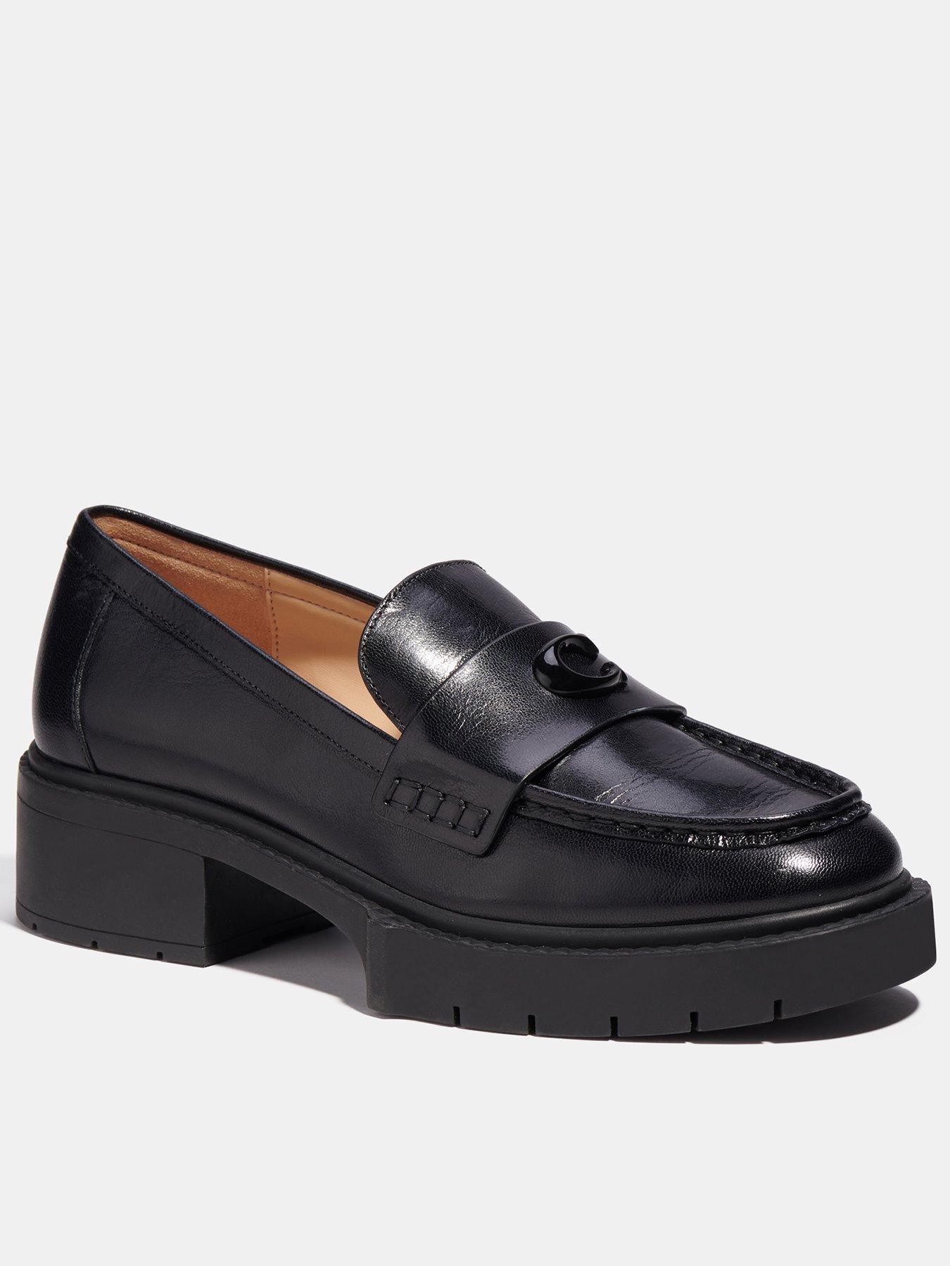 COACH Leah Leather Loafers Black Very Ireland