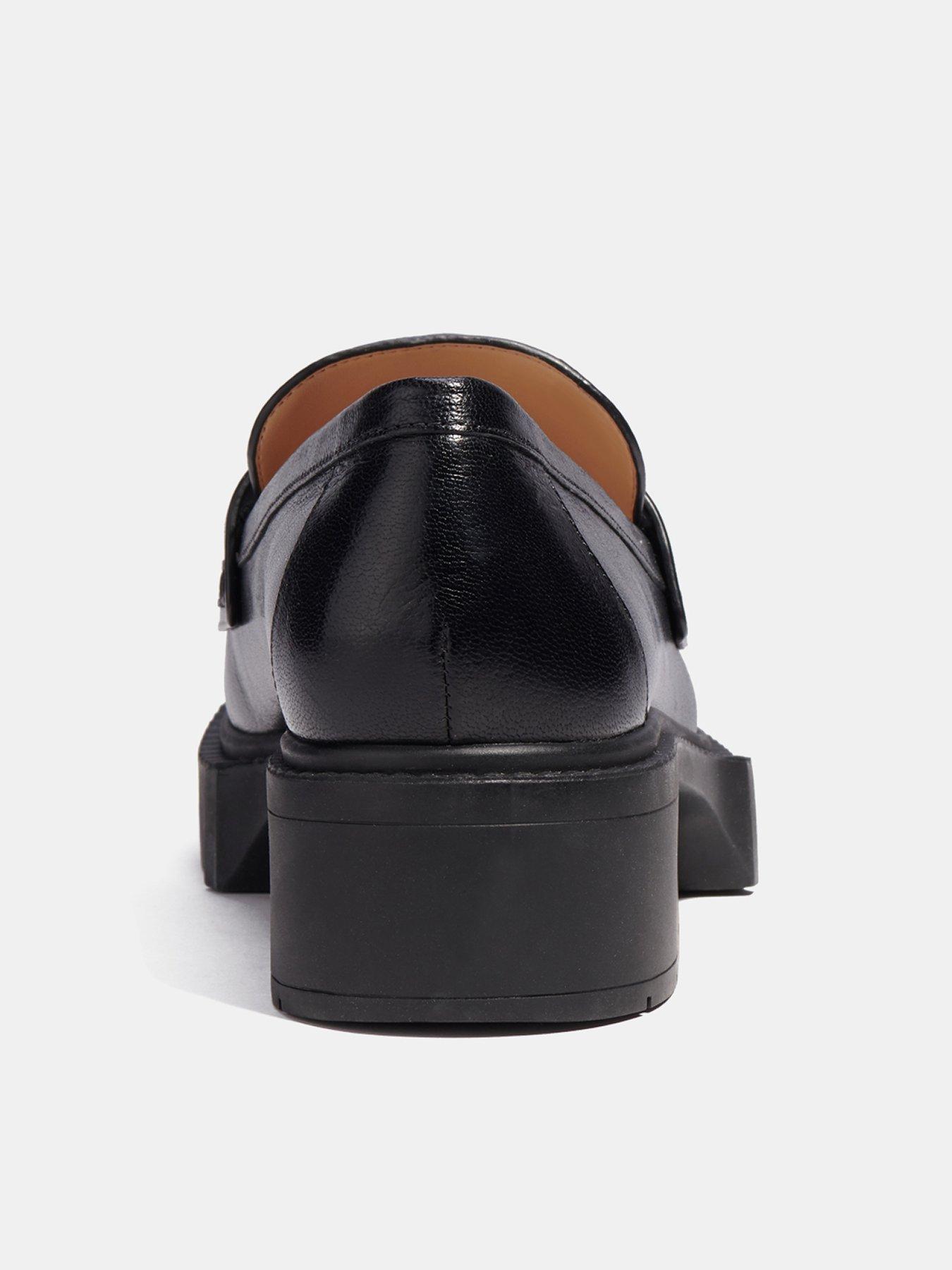 Image 4 of 5 of COACH Leah Leather Loafers - Black