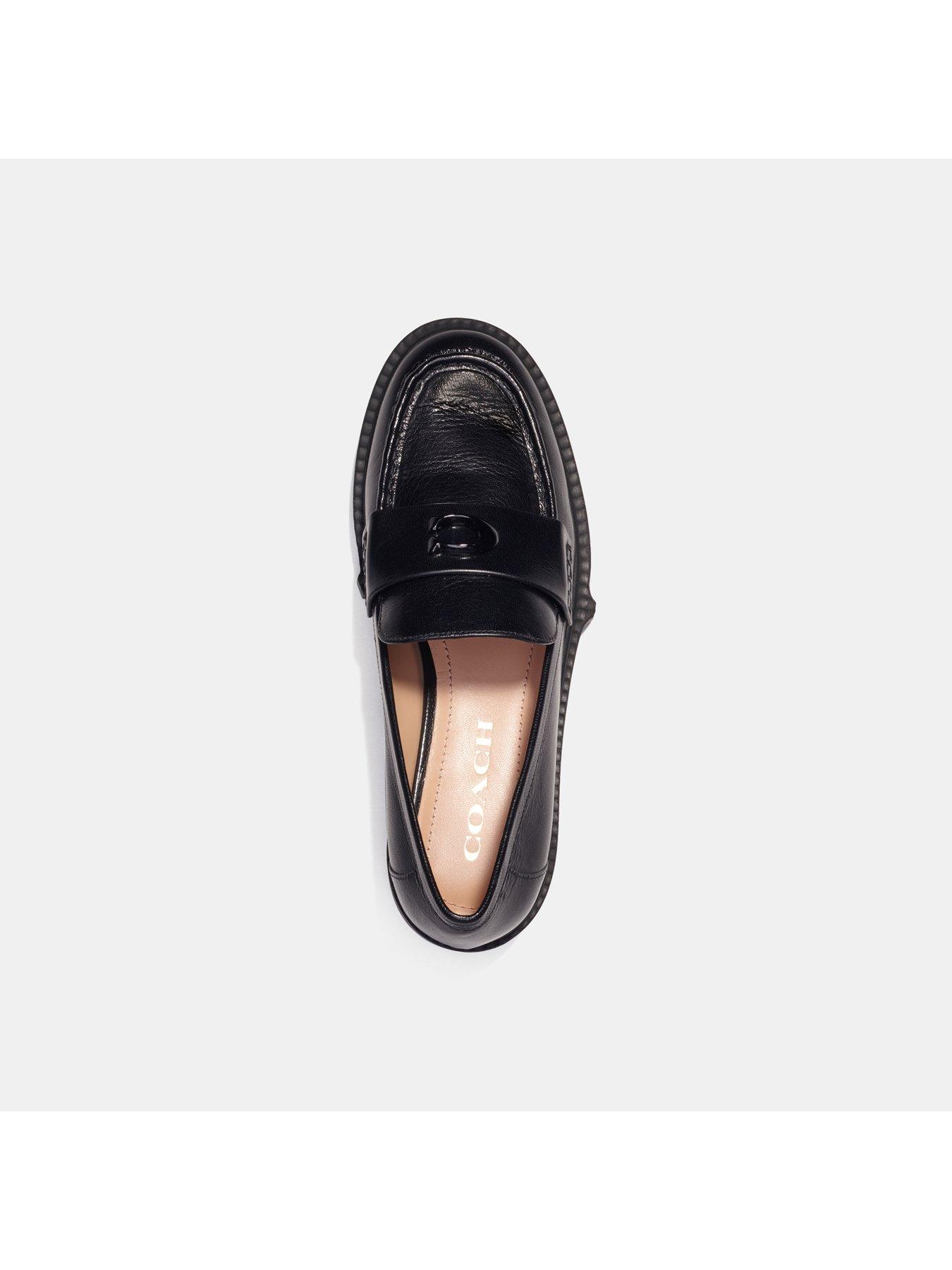 Image 5 of 5 of COACH Leah Leather Loafers - Black