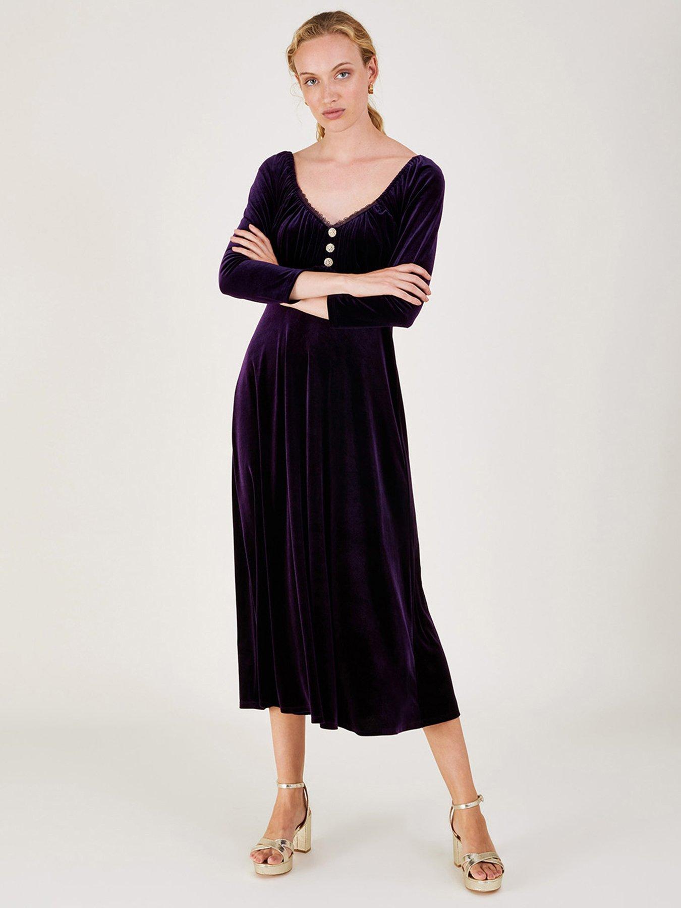 Monsoon purple dress sale