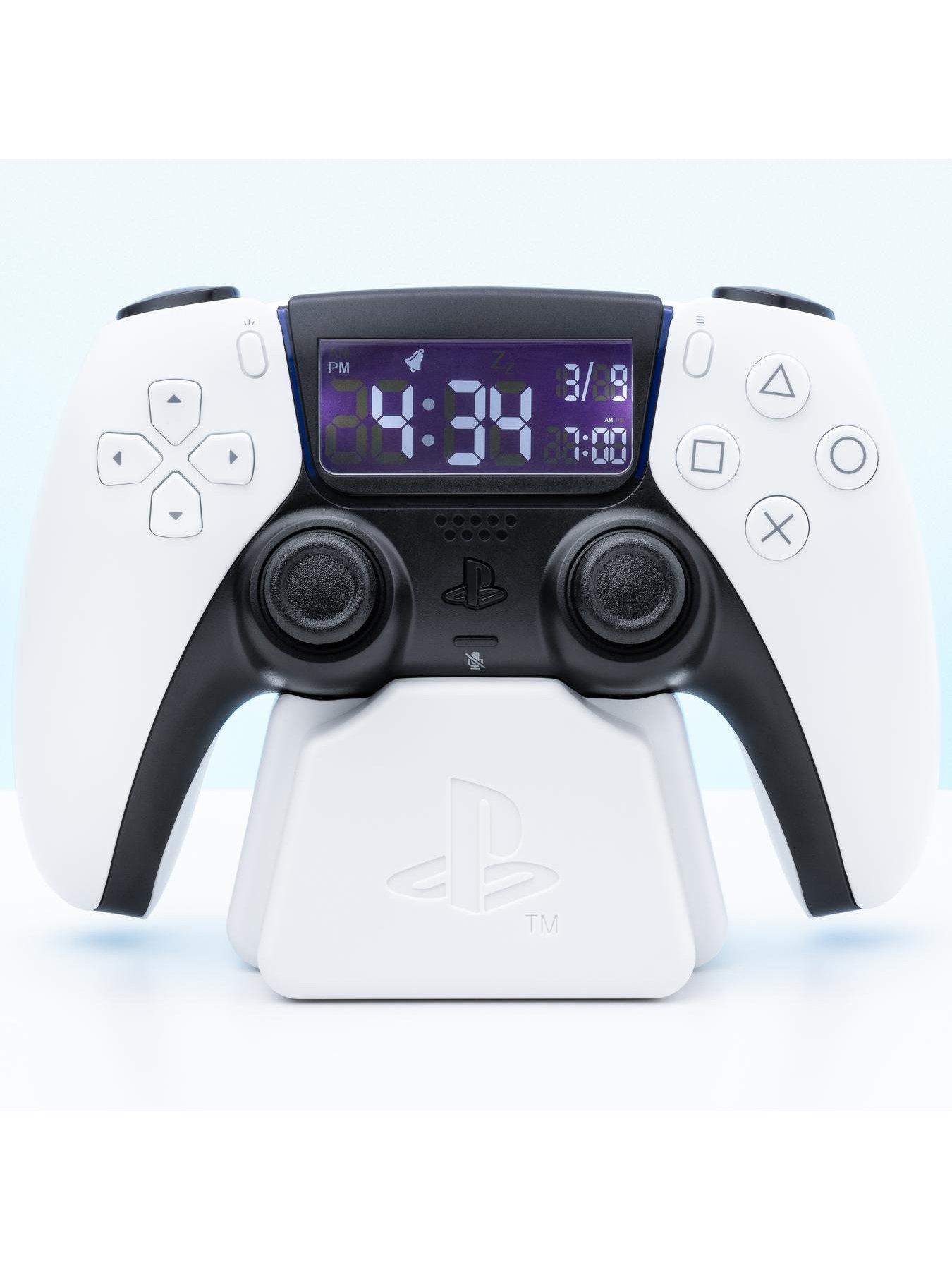 playstation-ps5-dualsense-console-controller-alarm-clock-officially-licensed-playstation-merchandise-usb-powered-digital-clock-with-snooze-function-for-gamersstillFront