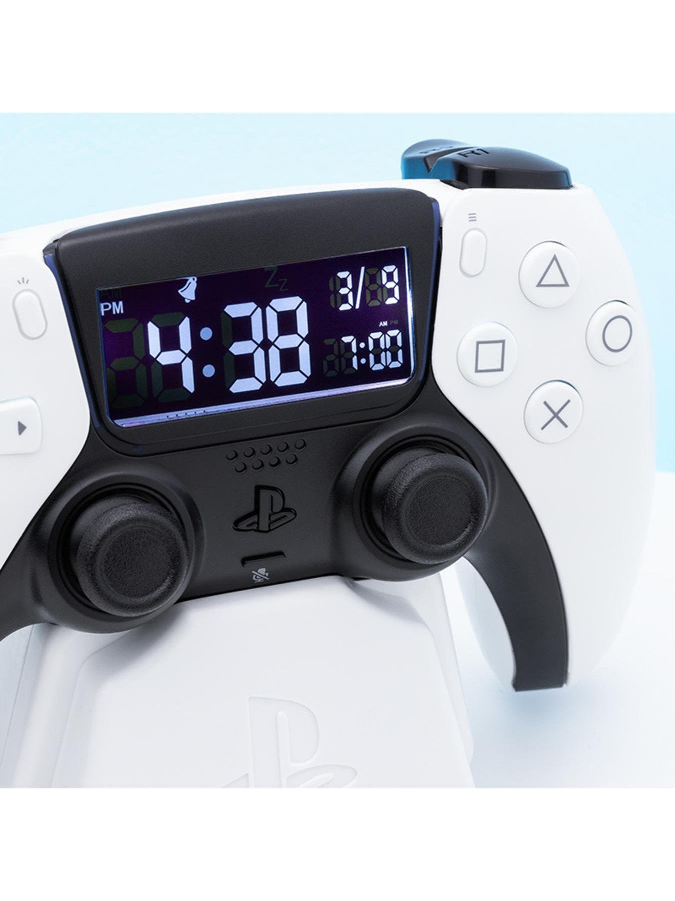 playstation-ps5-dualsense-console-controller-alarm-clock-officially-licensed-playstation-merchandise-usb-powered-digital-clock-with-snooze-function-for-gamersoutfit