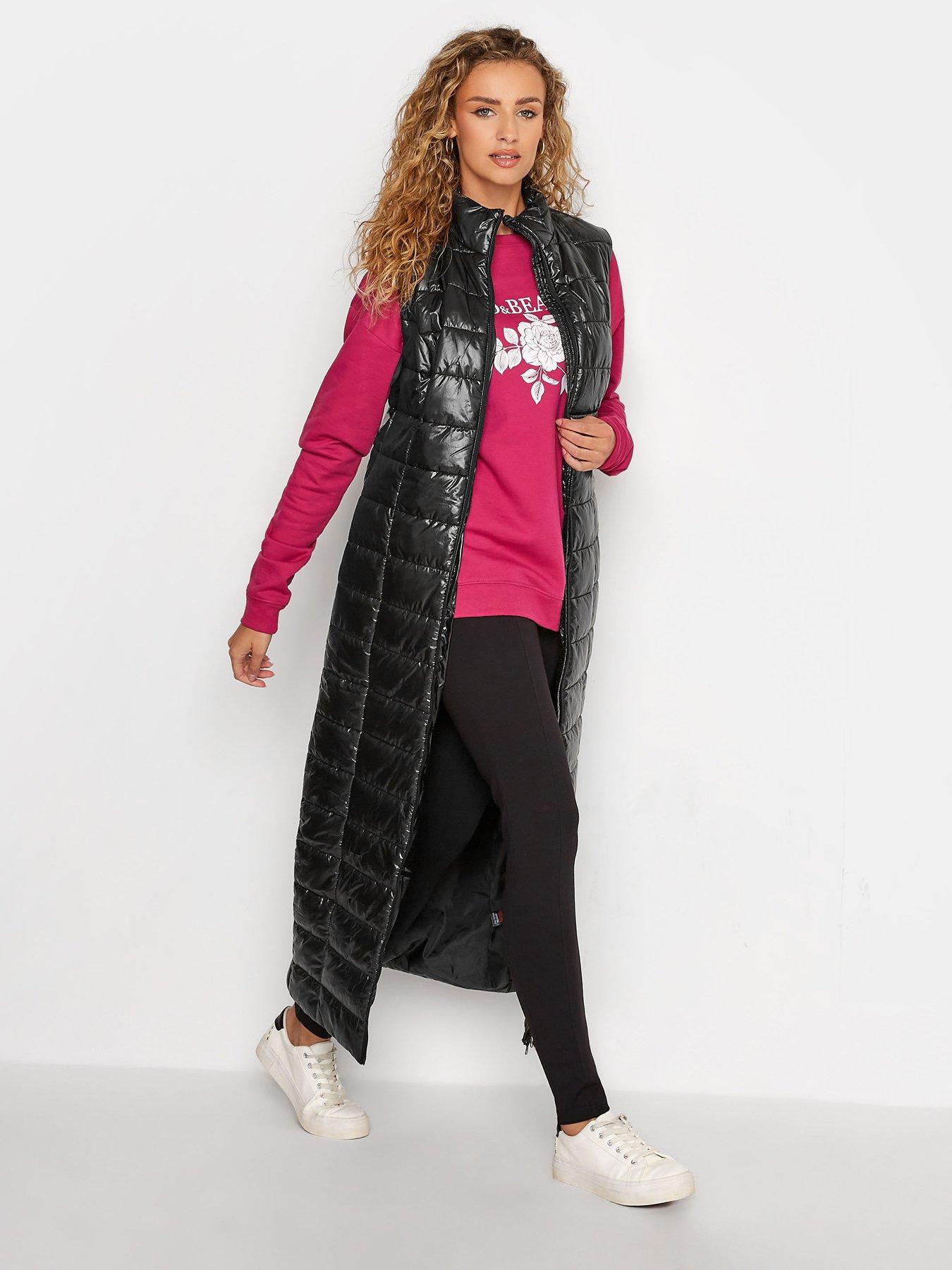 Image 1 of 4 of Long Tall Sally Maxi Padded Gilet - Black