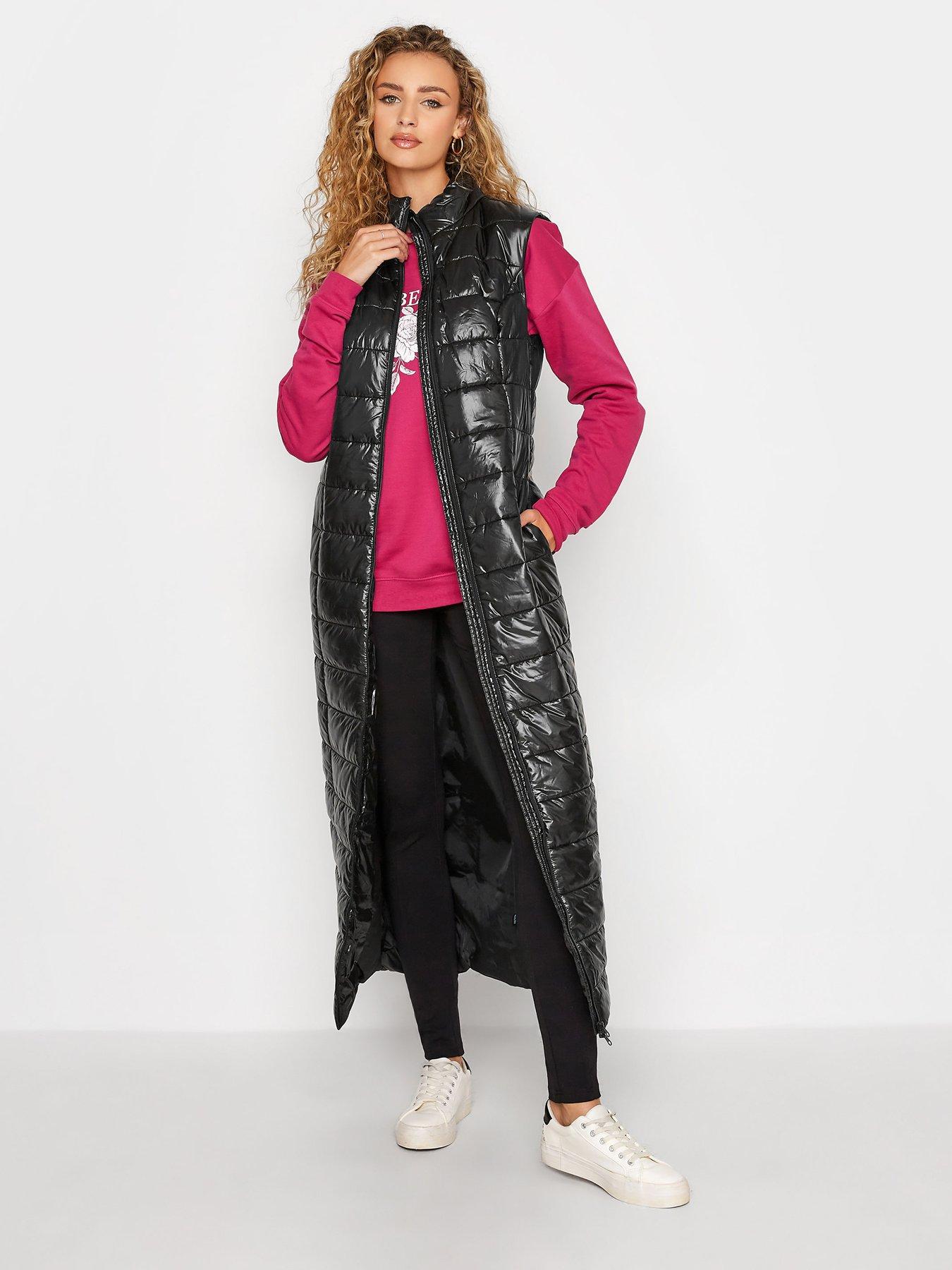 Image 3 of 4 of Long Tall Sally Maxi Padded Gilet - Black