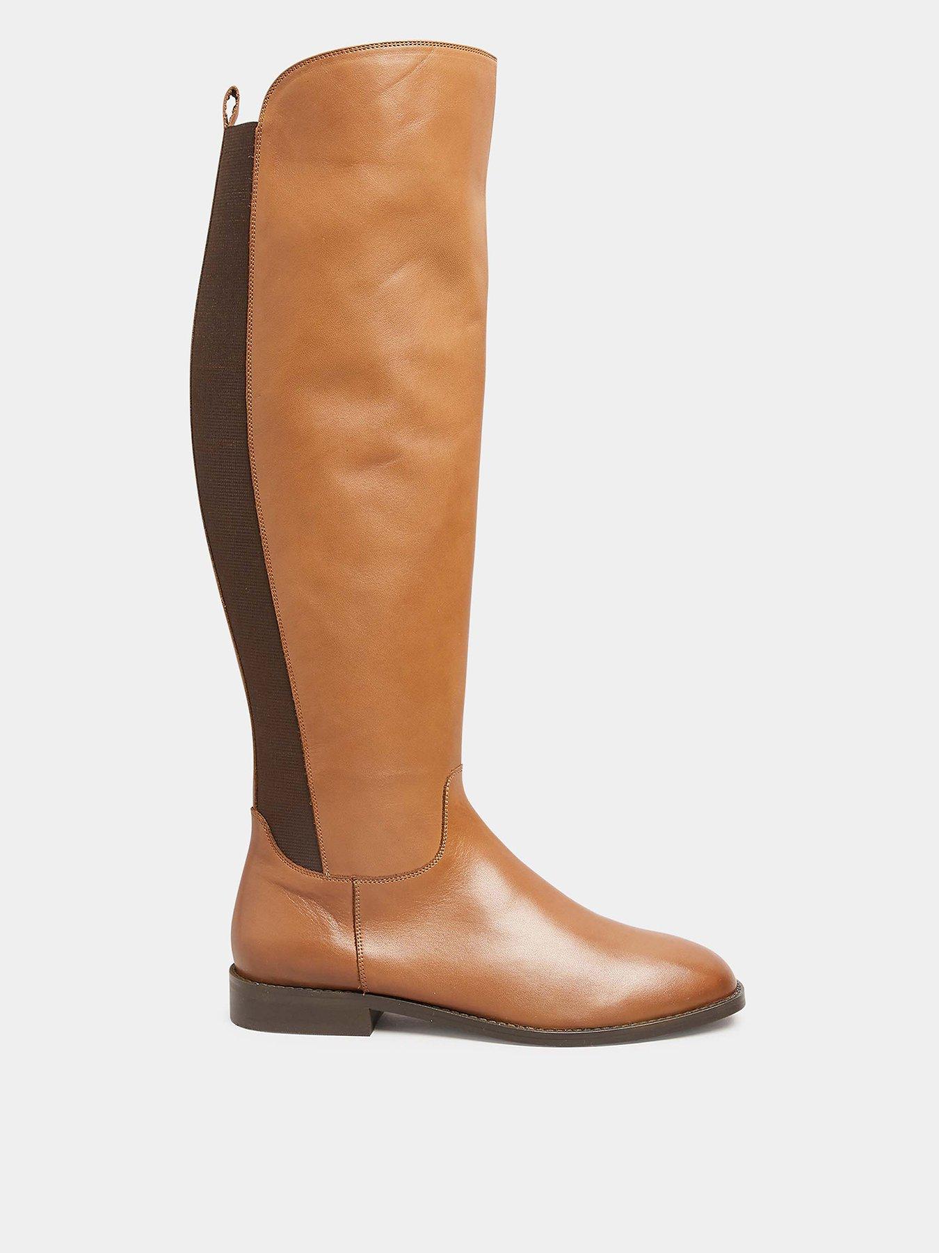 Long tan outlet leather boots