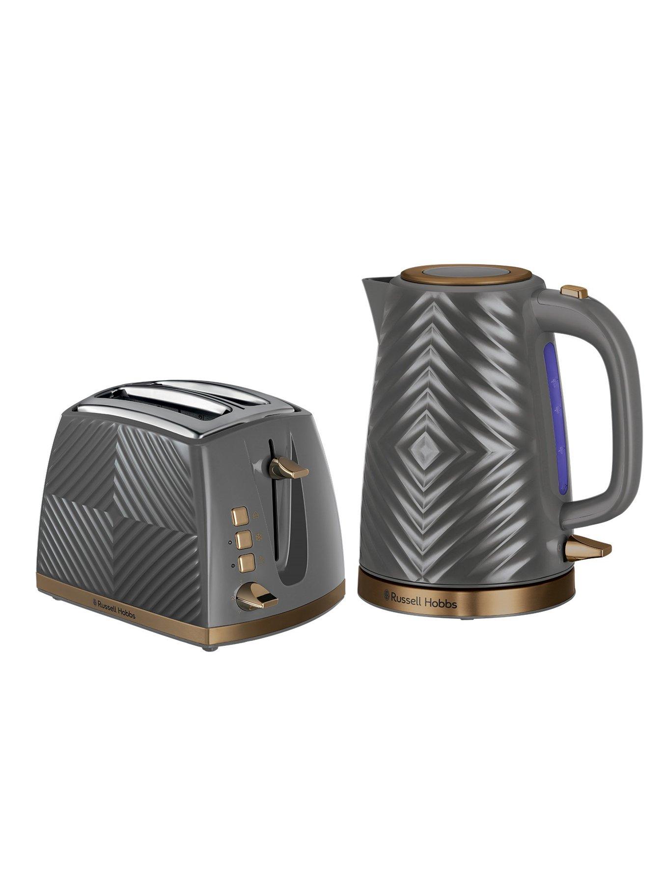 Russell Hobbs Groove Kettle Toaster Bundle Grey Very Ireland