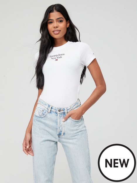 tommy-jeans-baby-essential-logo-shortnbspsleeve-top-white