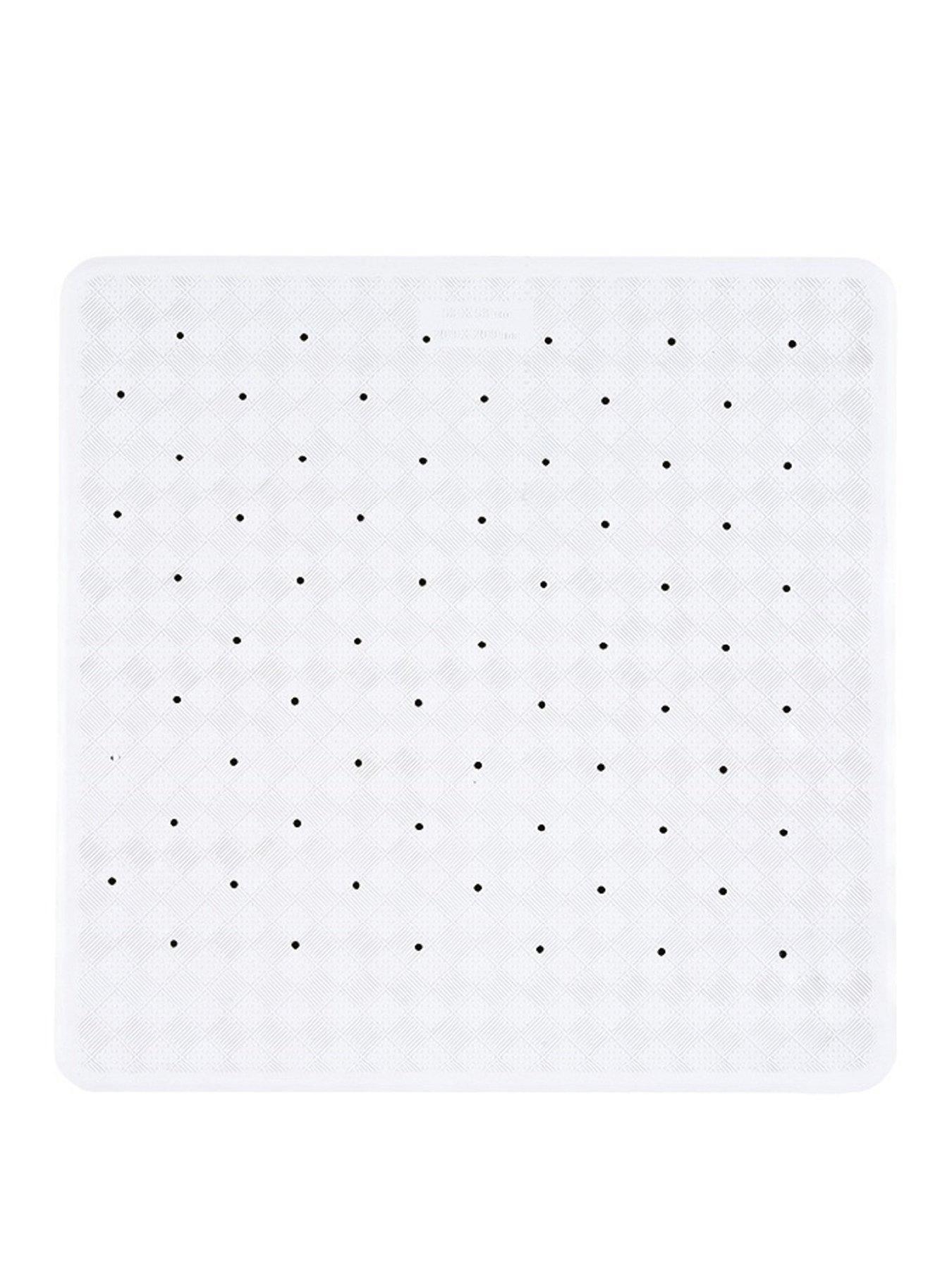 undefined White Non-Slip Shower Safety Mat