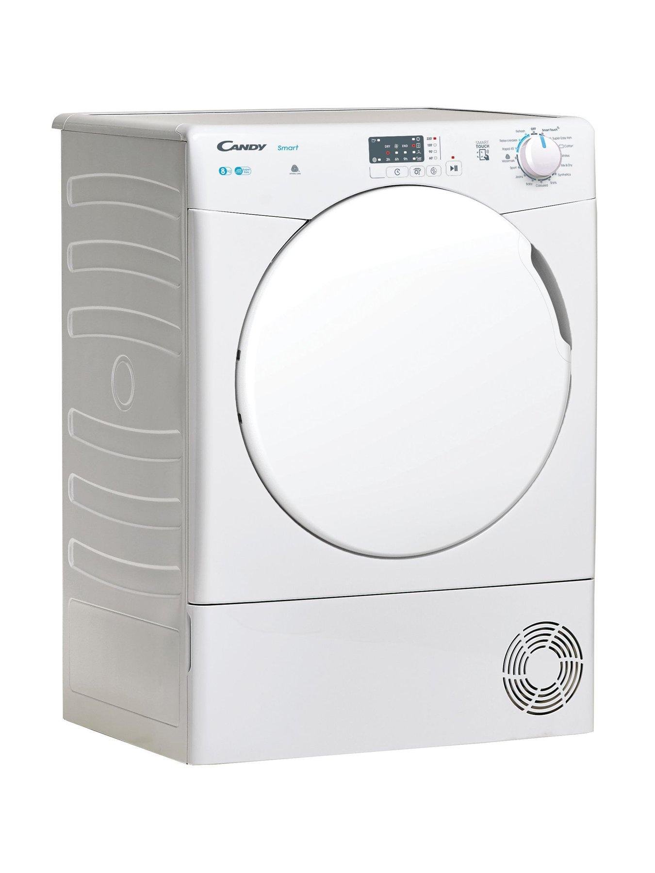 candy-smart-csec8lf-80-8kg-load-freestanding-condenser-tumble-dyer-sensor-dry-smart-enabled-14-programmes-whiteback