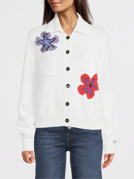 ps-paul-smith-floral-knitted-cardigannbsp--white