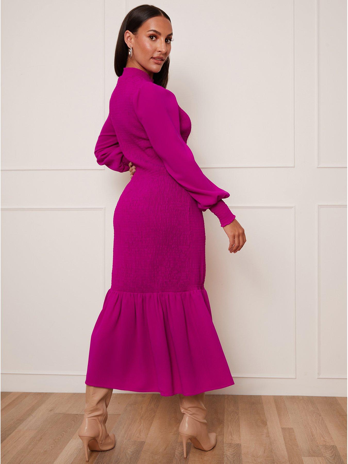 Chi chi shop pink maxi dress