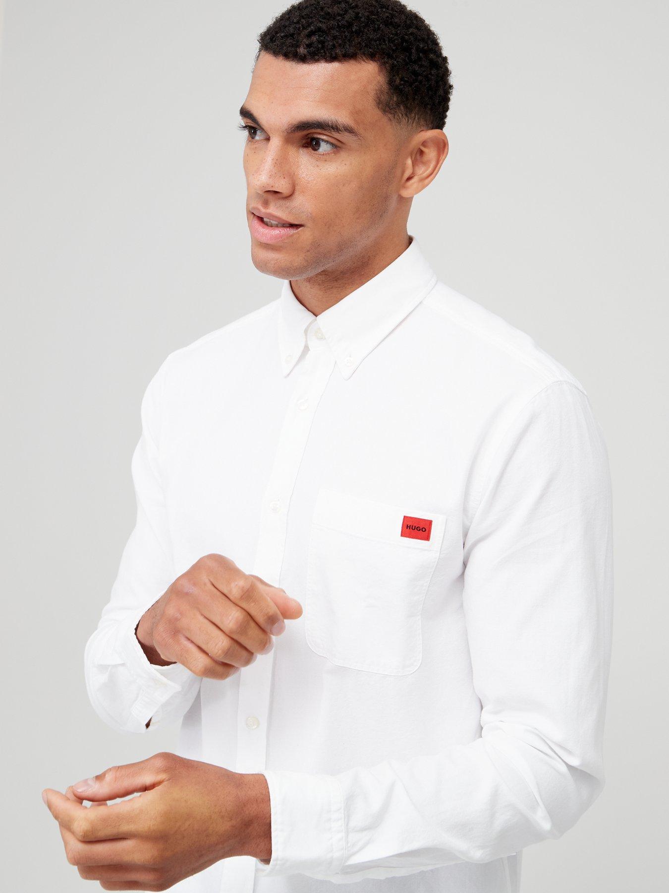 hugo-evito-slim-fit-long-sleeve-shirt-whitedetail