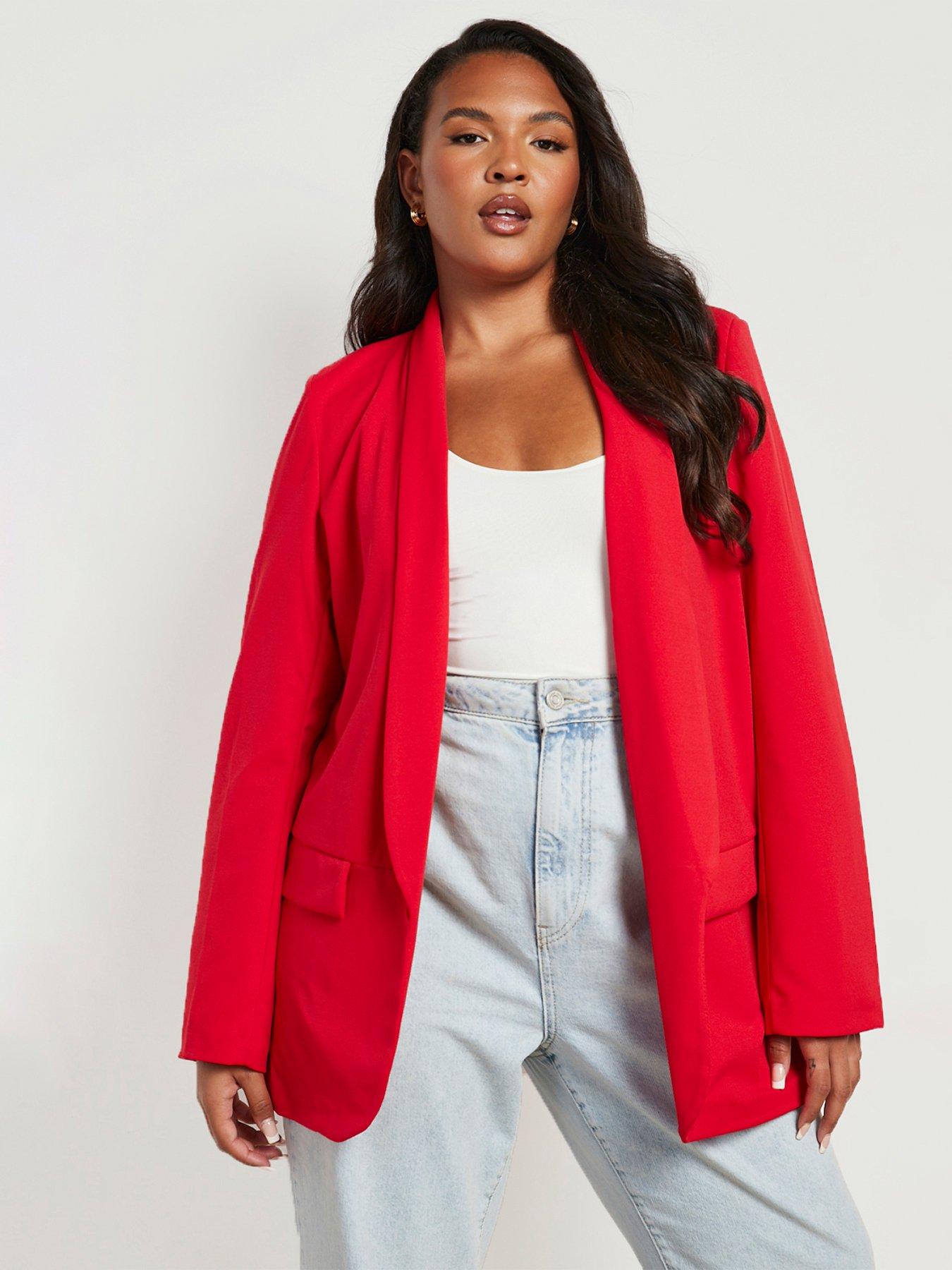 ladies red coat size 18