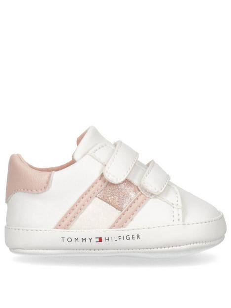 tommy-hilfiger-baby-girl-velcro-trainer-whitepink