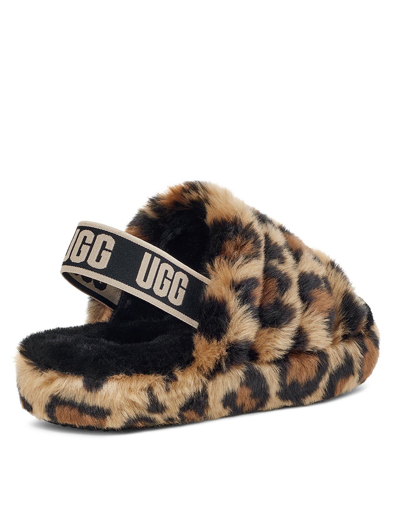 UGG Fluff Yeah Slide Animal Slipper Leopard Print Very Ireland