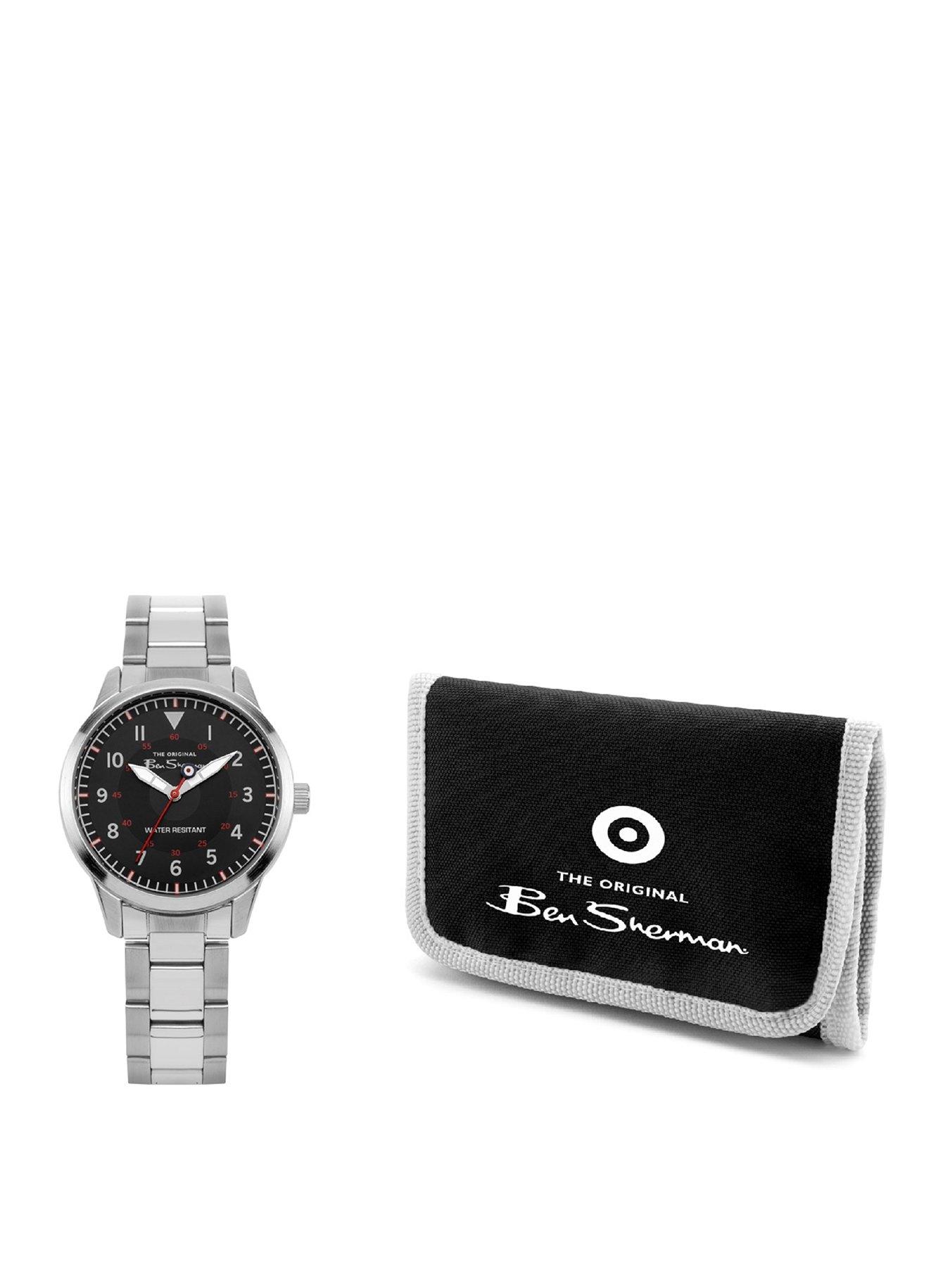 Mens watch and wallet gift outlet set