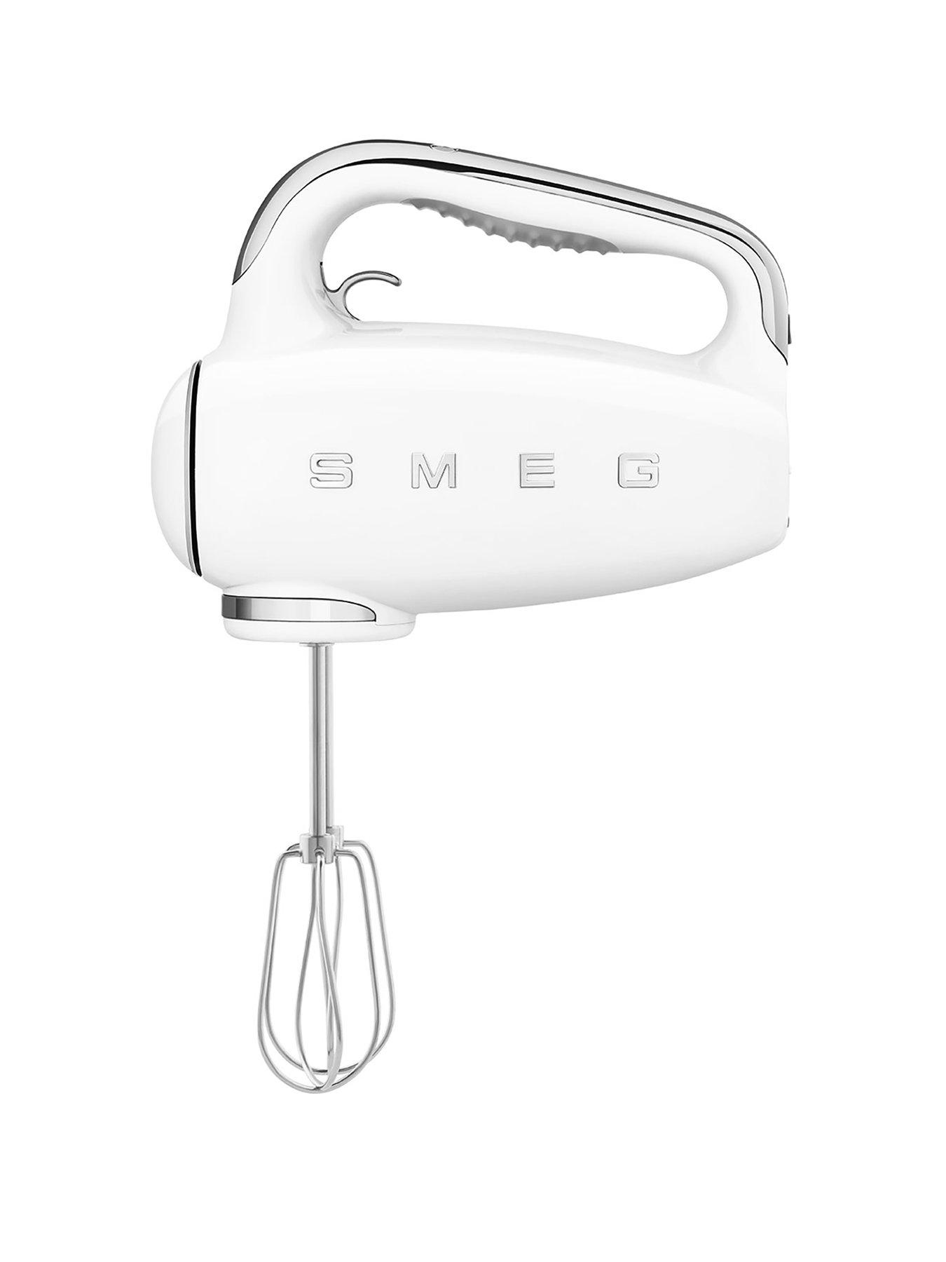 Image 1 of 6 of Smeg HMF01 Retro Style Hand Mixer with Turbo Function, 250W - White