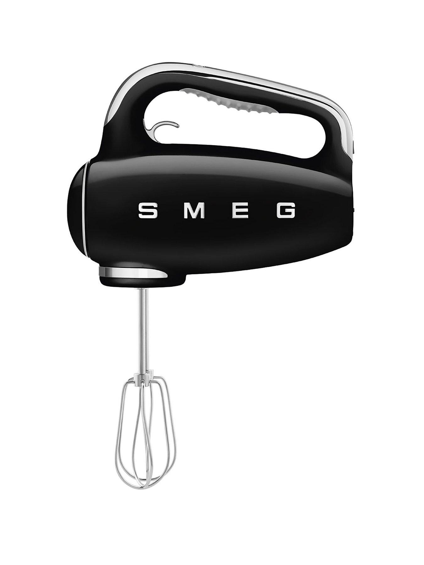 Smeg HMF01 Retro Style Hand Mixer with Turbo Function, 250W - Black