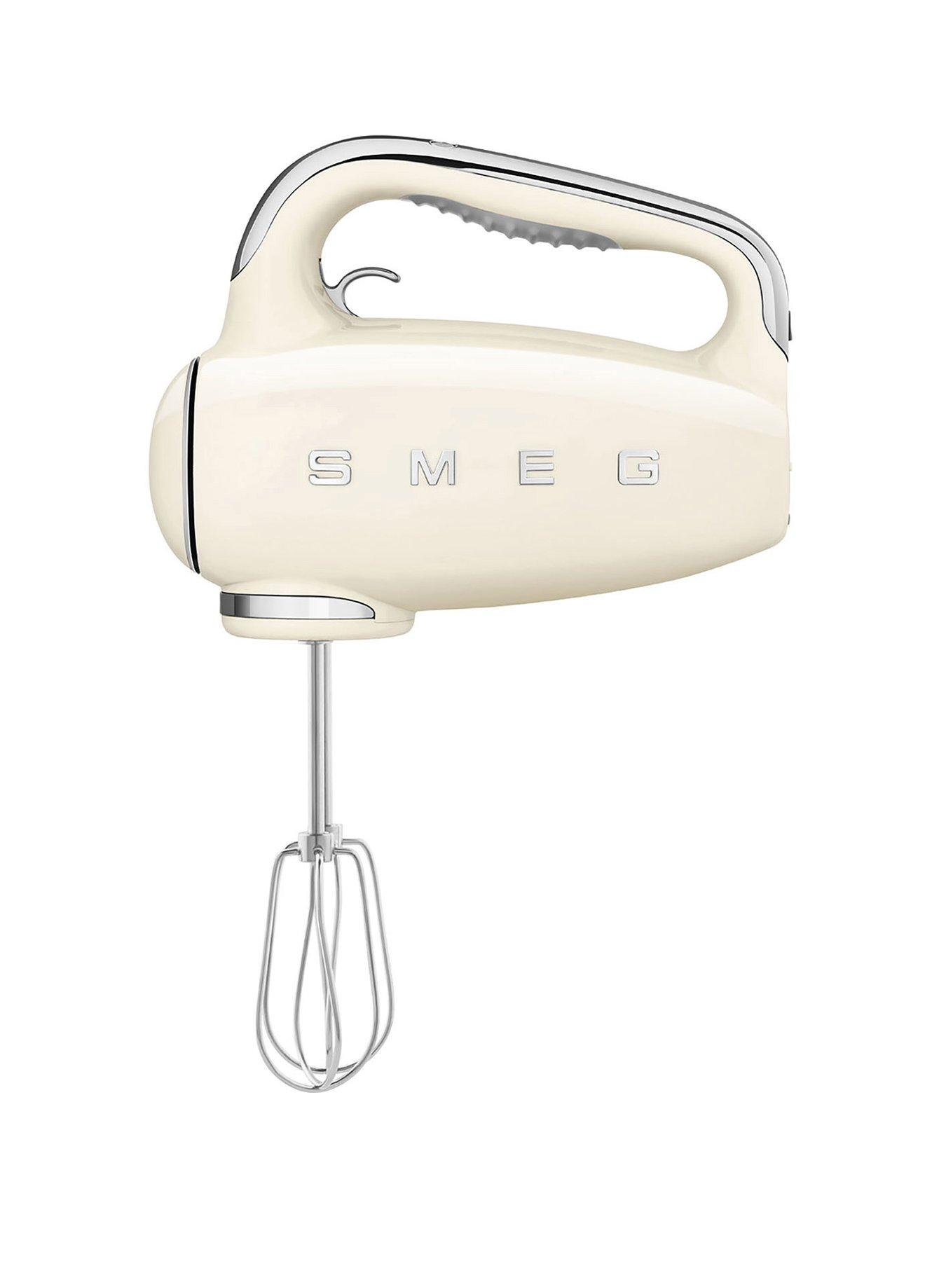 Image 1 of 6 of Smeg HMF01 Retro Style Hand Mixer with Turbo Function, 250W - Cream