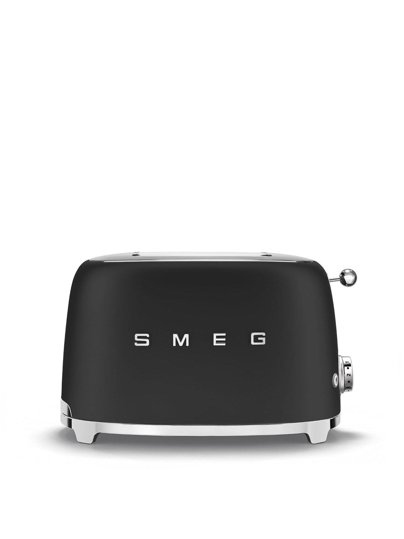 Image 2 of 7 of Smeg TSF01 Retro Style 2 Slice Toaster, 950W - Matte Black
