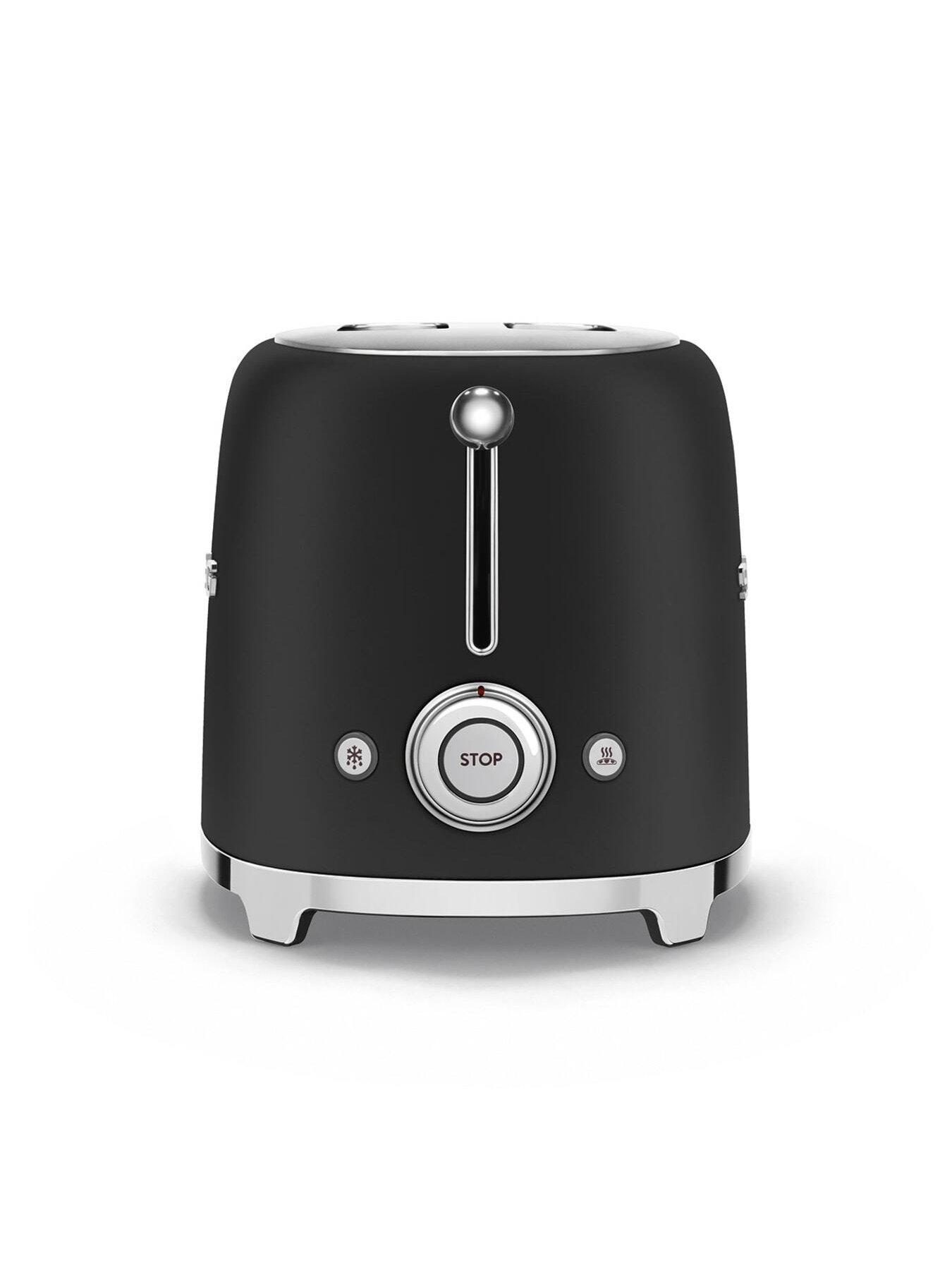 Image 4 of 7 of Smeg TSF01 Retro Style 2 Slice Toaster, 950W - Matte Black
