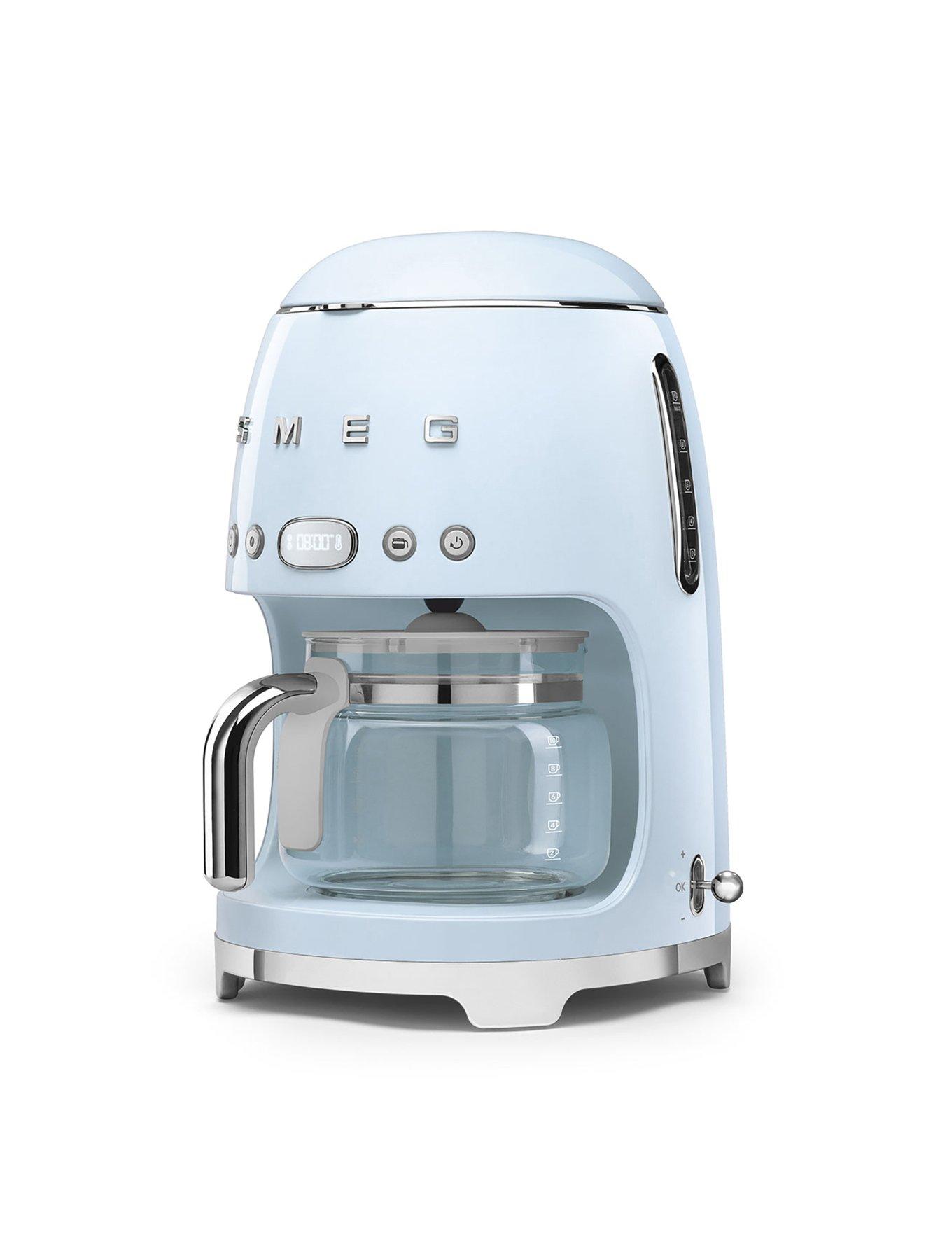 Image 2 of 6 of Smeg DCF02 Retro Style Drip Coffee Machine, 1.4 Litre Tank - Pastel Blue