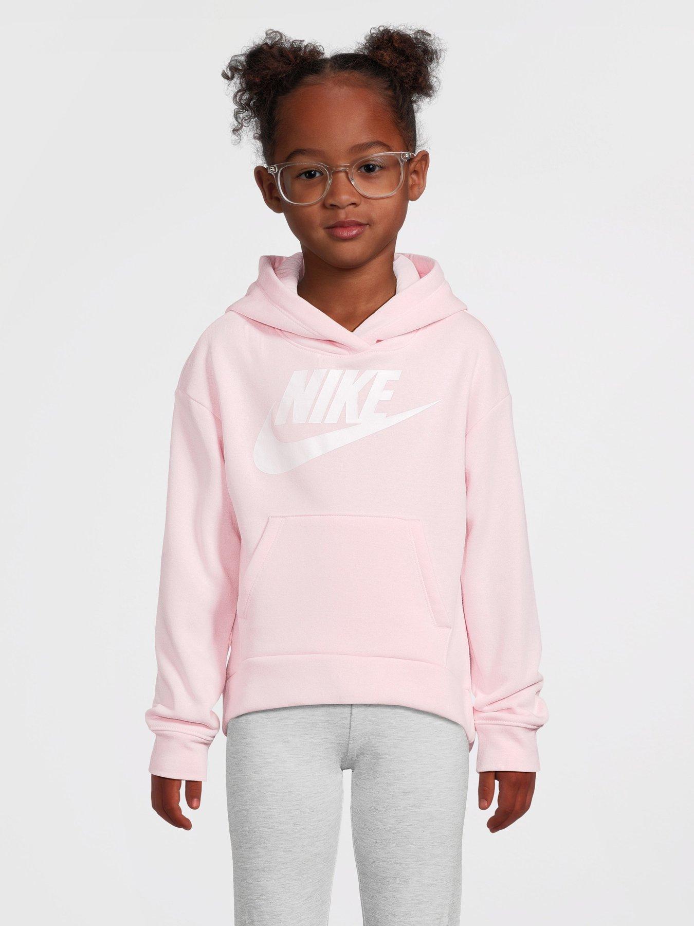 Kids Girls Club Overhead Hoody Pink