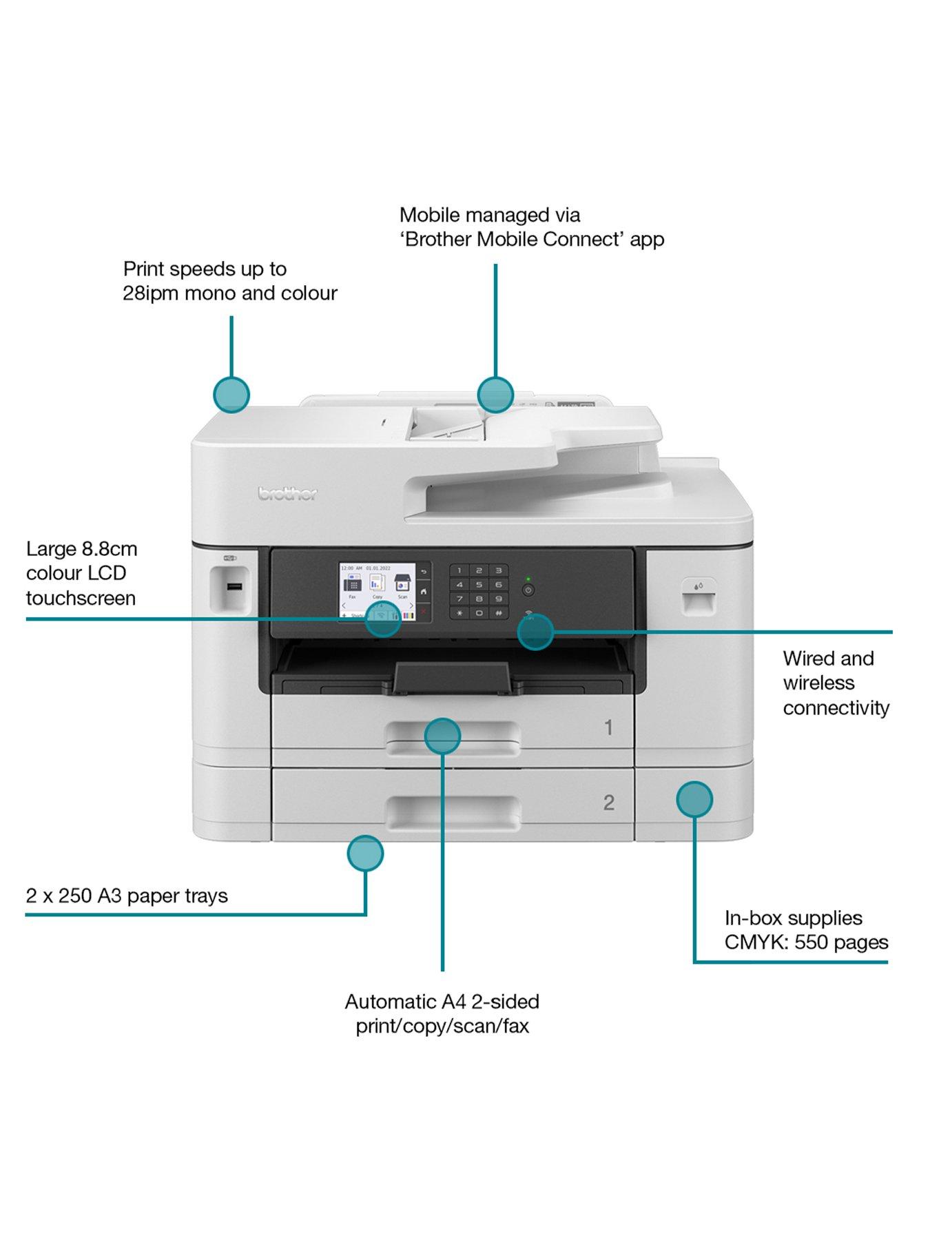 Image 2 of 8 of Brother MFC-J5740DW Wireless all-in-one A4 Inkjet Printer&nbsp;with A3 print capabilities