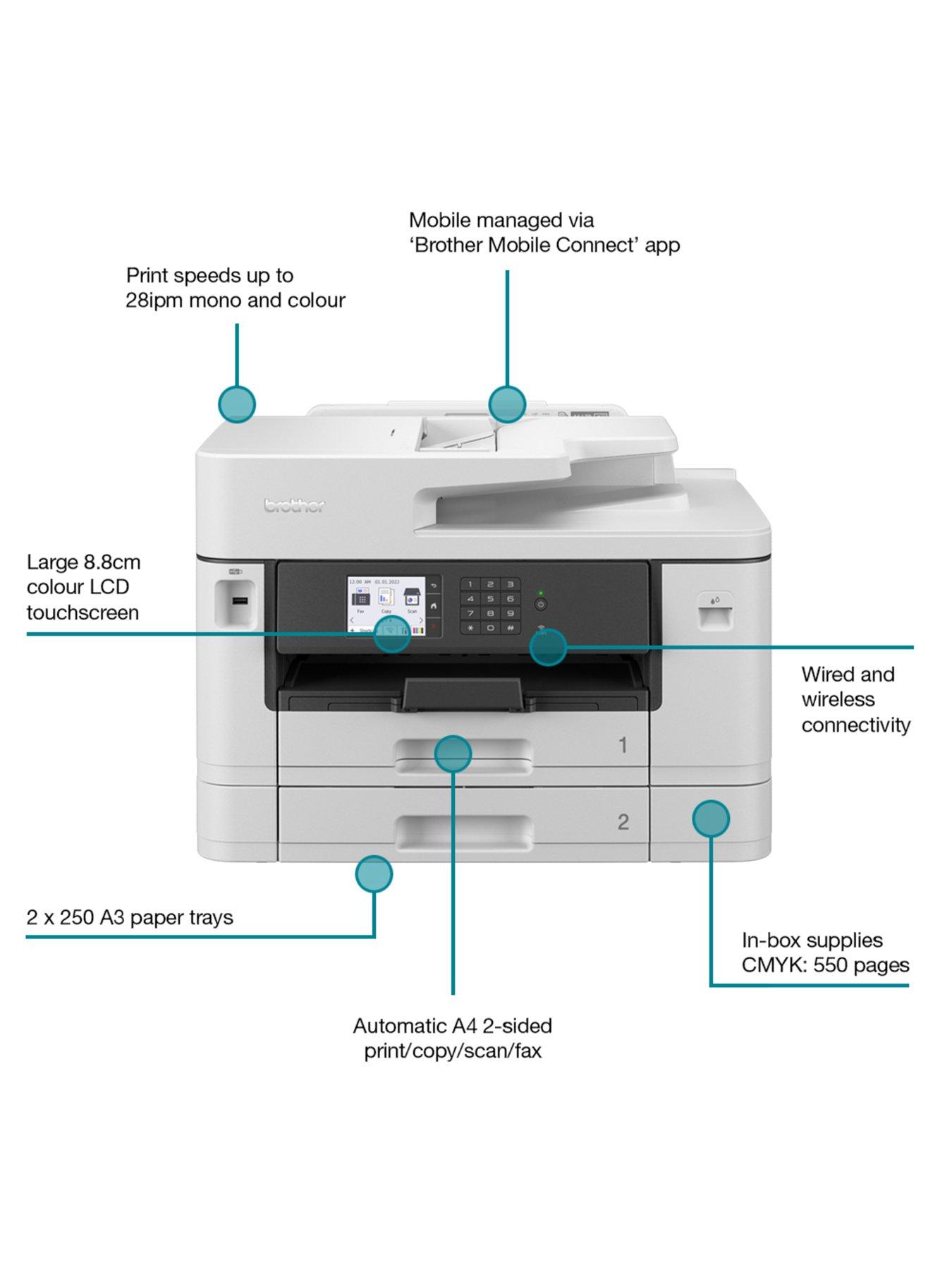 Image 5 of 6 of Brother MFC-J5740DW Wireless all-in-one A4 Inkjet Printer&nbsp;with A3 print capabilities