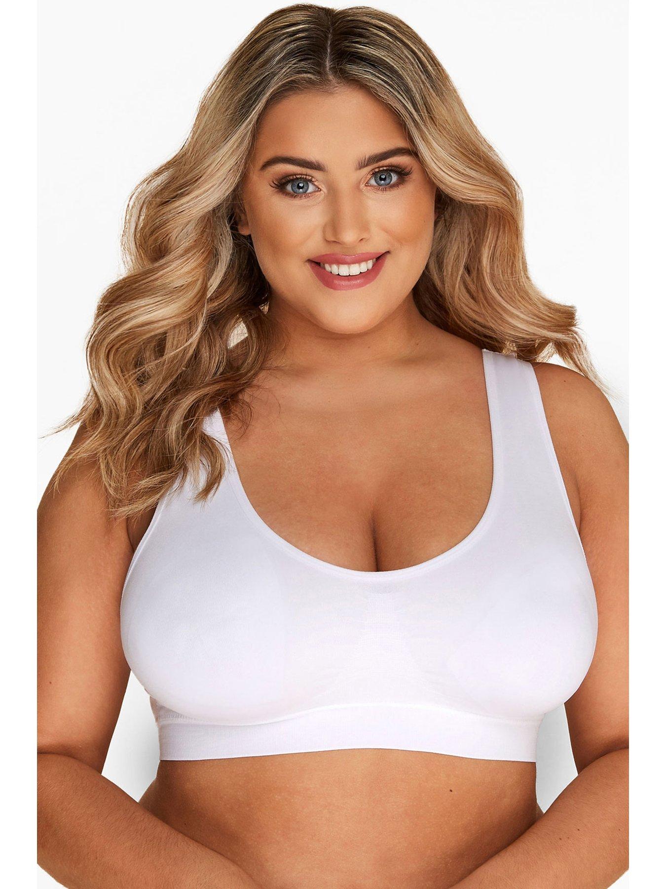 Image 3 of 3 of Yours Yours 2pk Seamless Unpadded Bra Multi