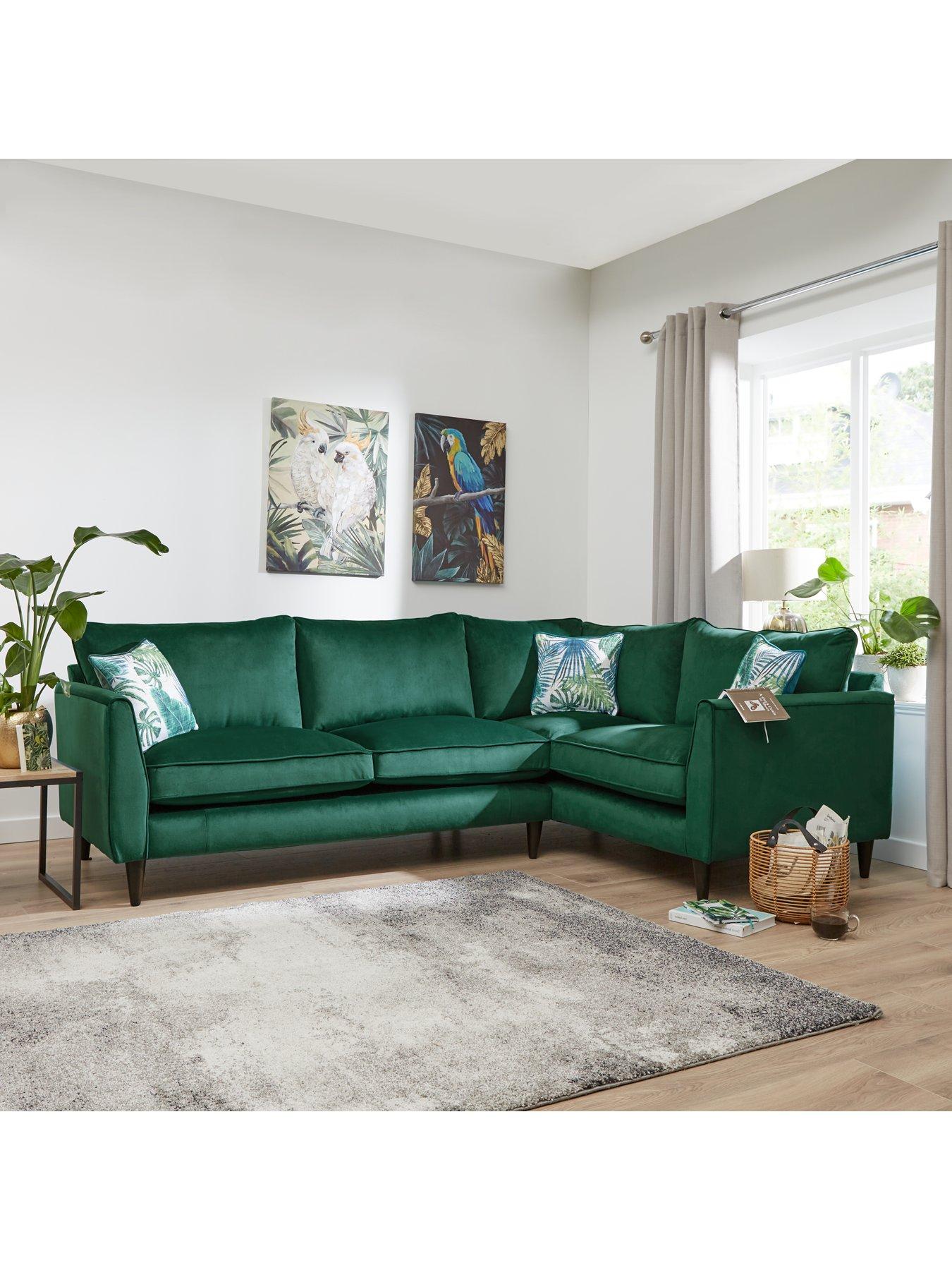 undefined Pasha Small Fabric Right Hand Chaise Sofa