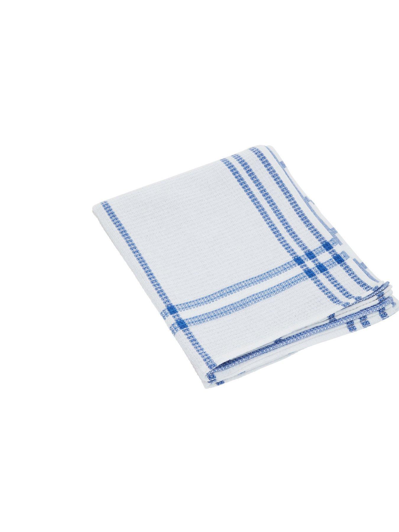 premier-housewares-set-of-3-doro-waffle-tea-towels--nbspblue-and-whiteback