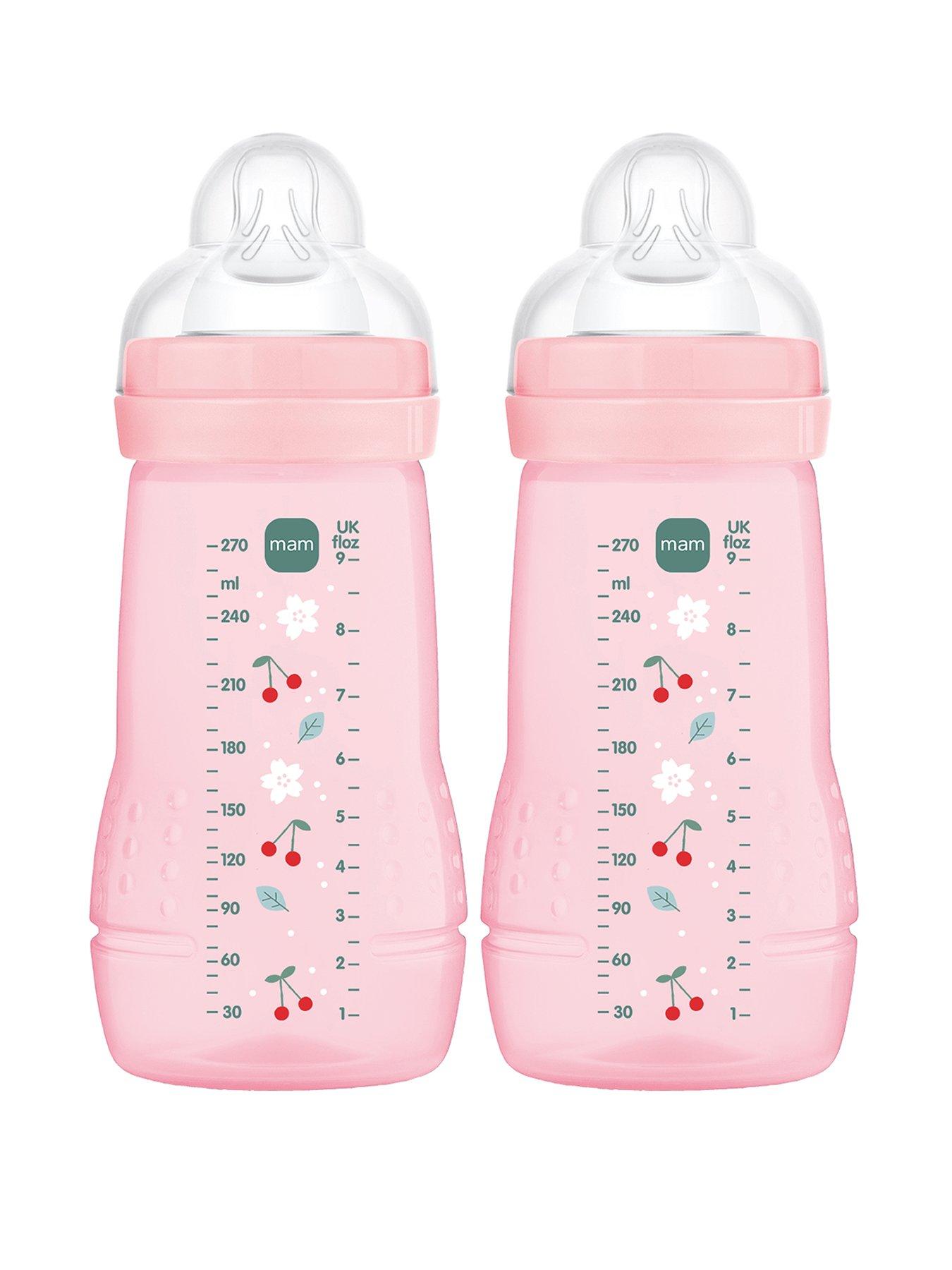 MAM Easy Active 270ml Baby Bottle 2pk Pink Very Ireland