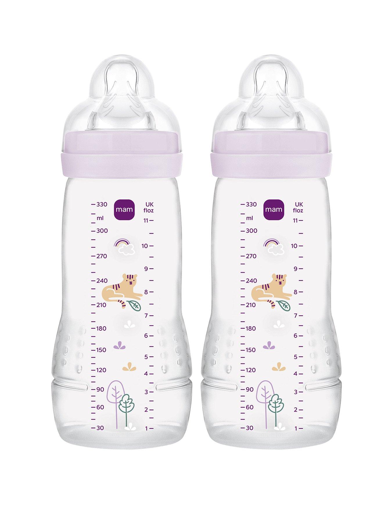 undefined MAM EA 330ml 2 pack Baby Bottle Set- Pink