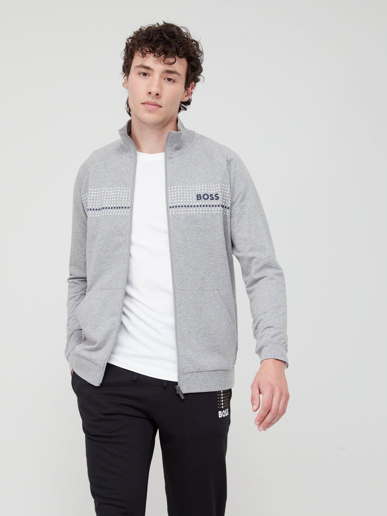 Boss bodywear lounge logo tracksuit grey new arrivals