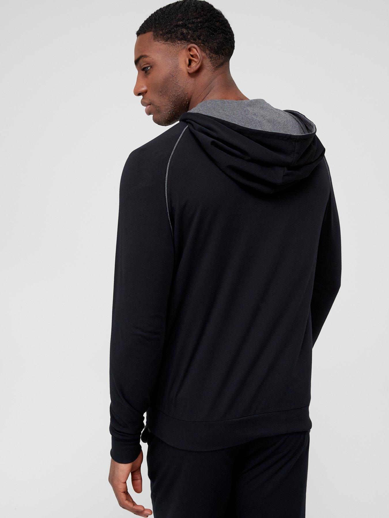 Boss bodywear lounge full zip sweatshirt black new arrivals