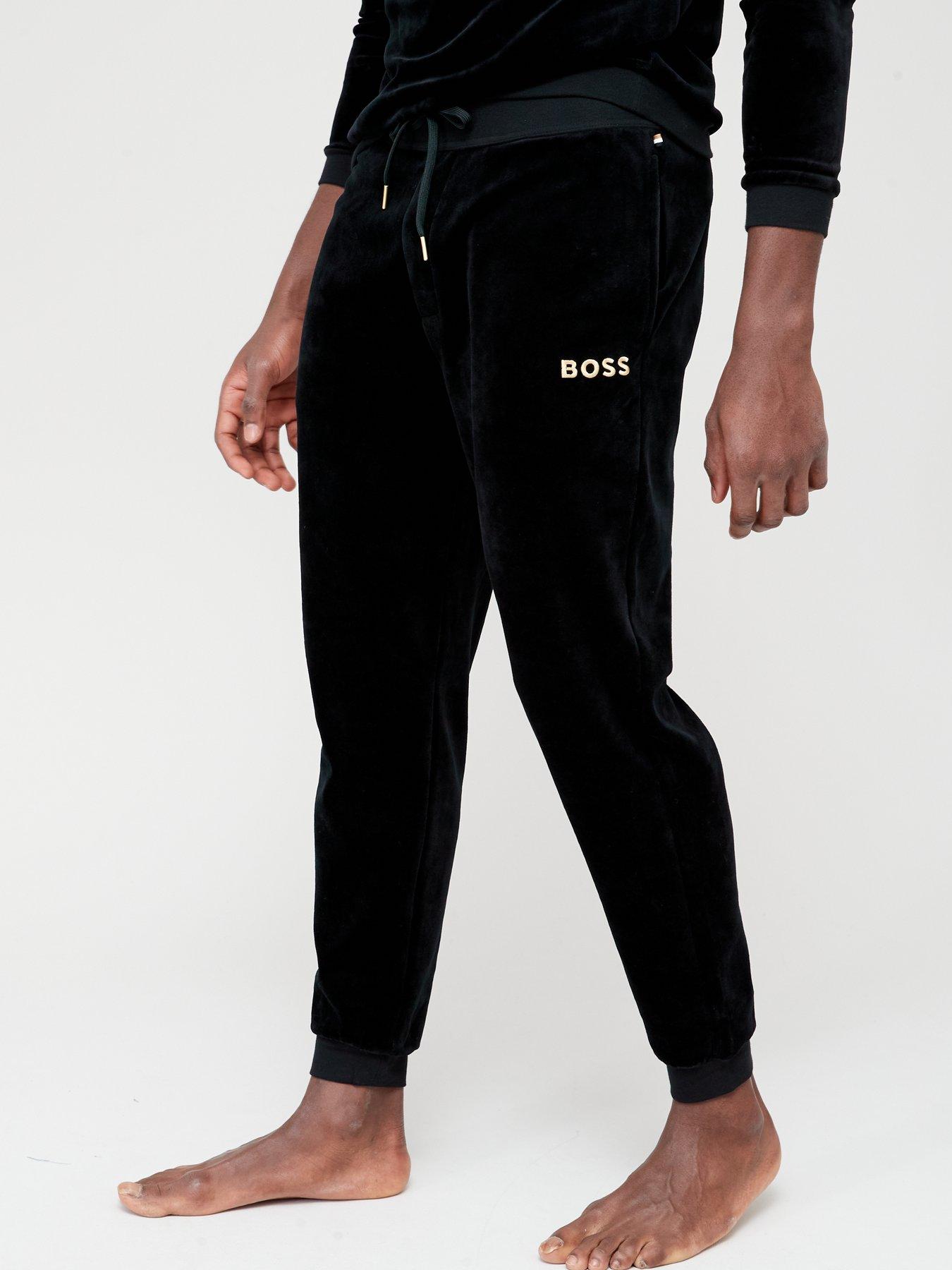 Velour hugo boss cheap tracksuit